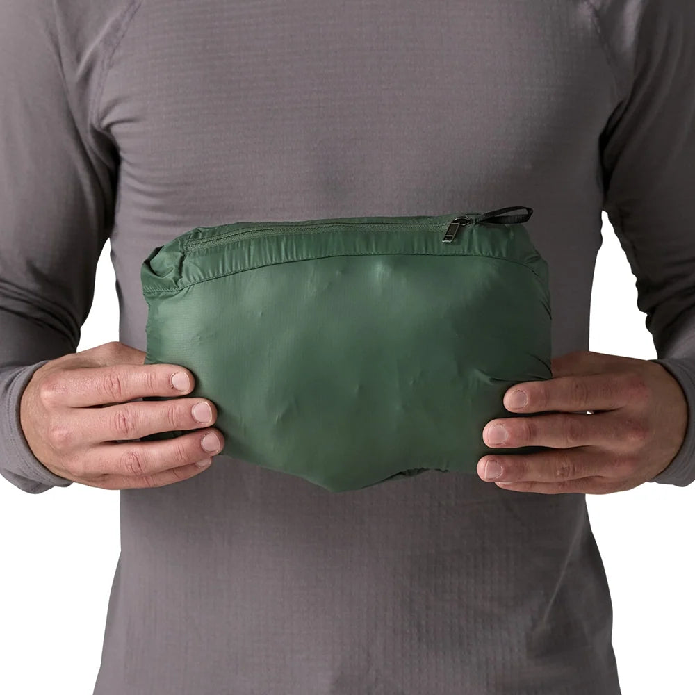 Men's Down Sweater Hoody - Treeline Green