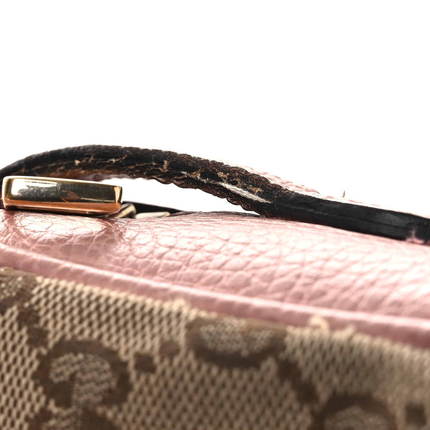 Monogram Mini Bree Messenger Bag Beige Soft Pink
