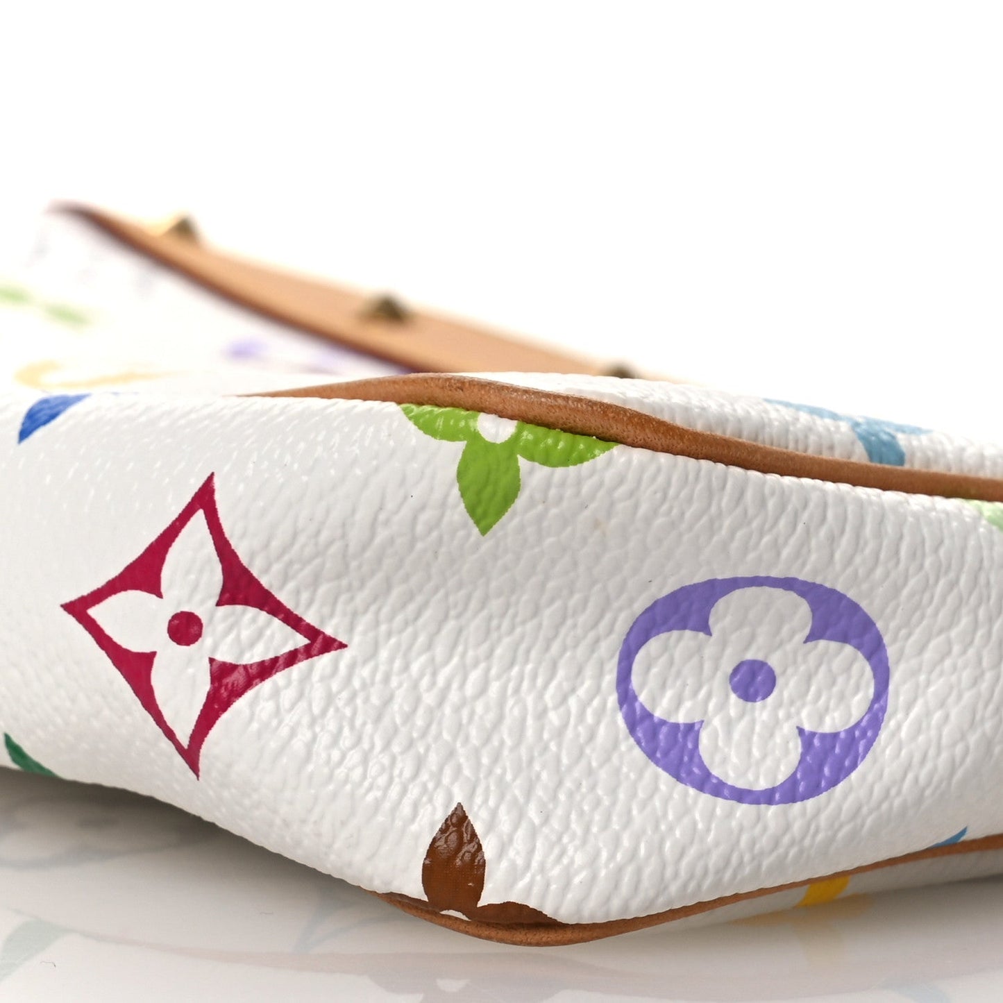 Monogram Multicolor Pochette Accessories White