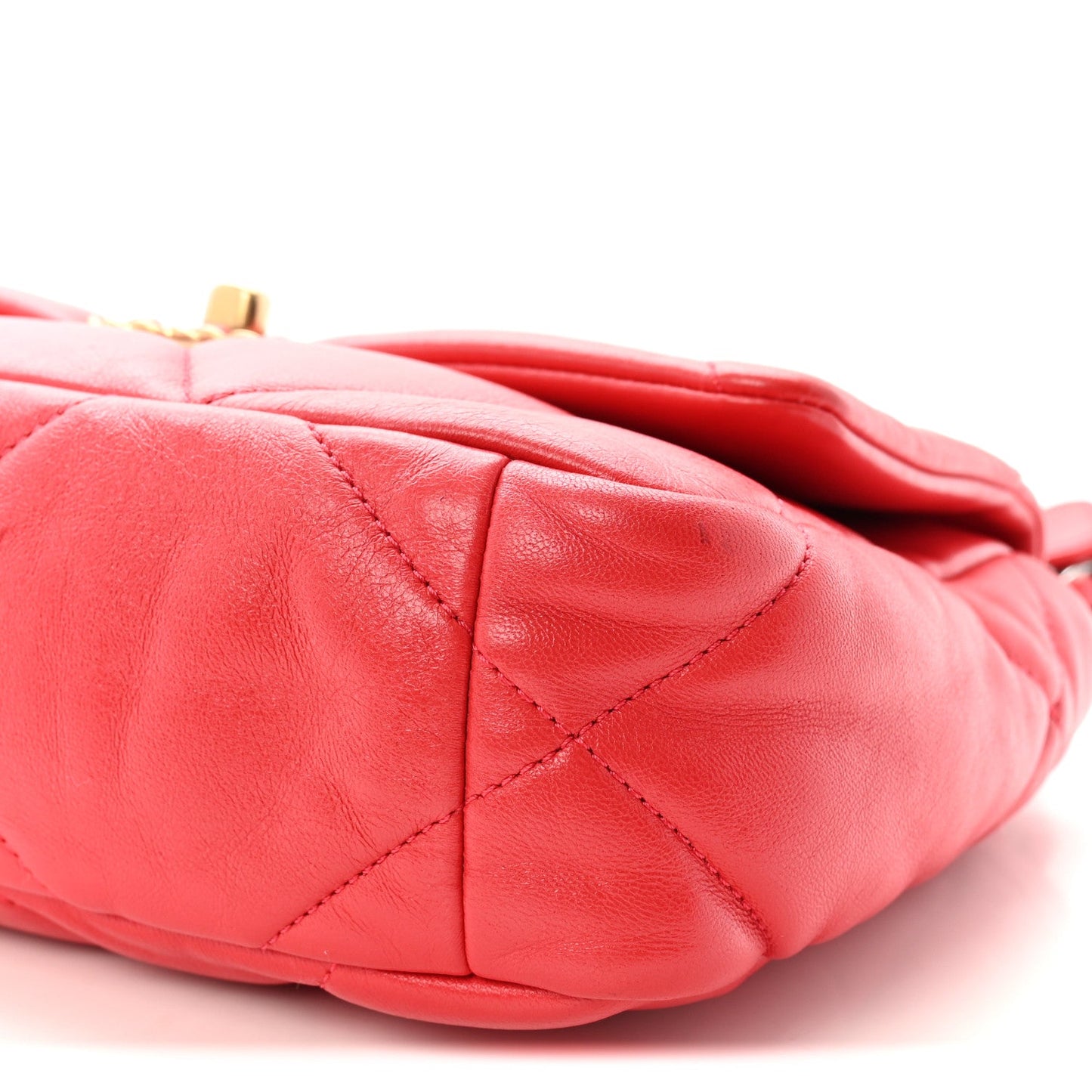 Goatskin Quilted Medium Chanel 19 Flap Pink
