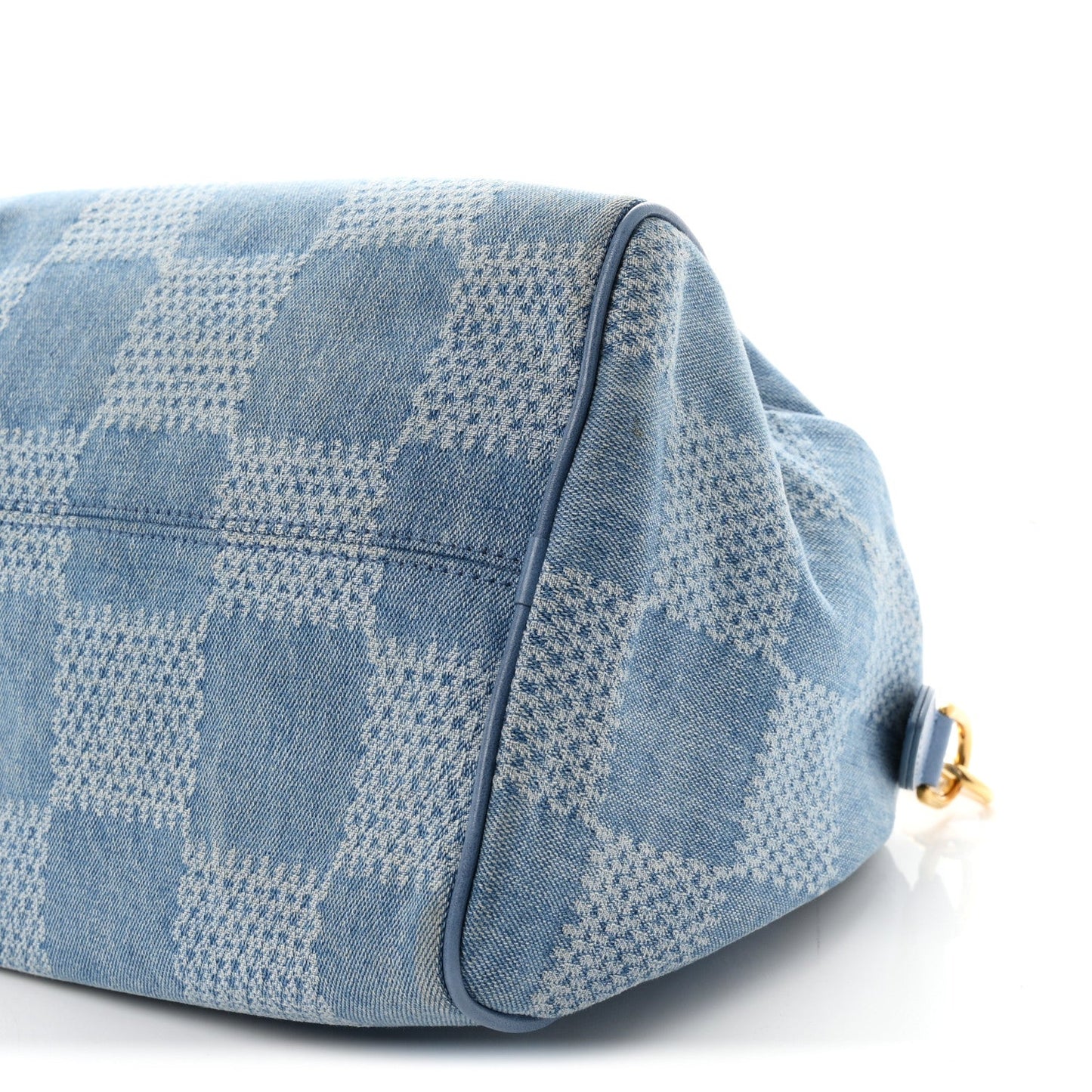Damier Denim 3D Speedy Bandouliere 30 Denim Blue