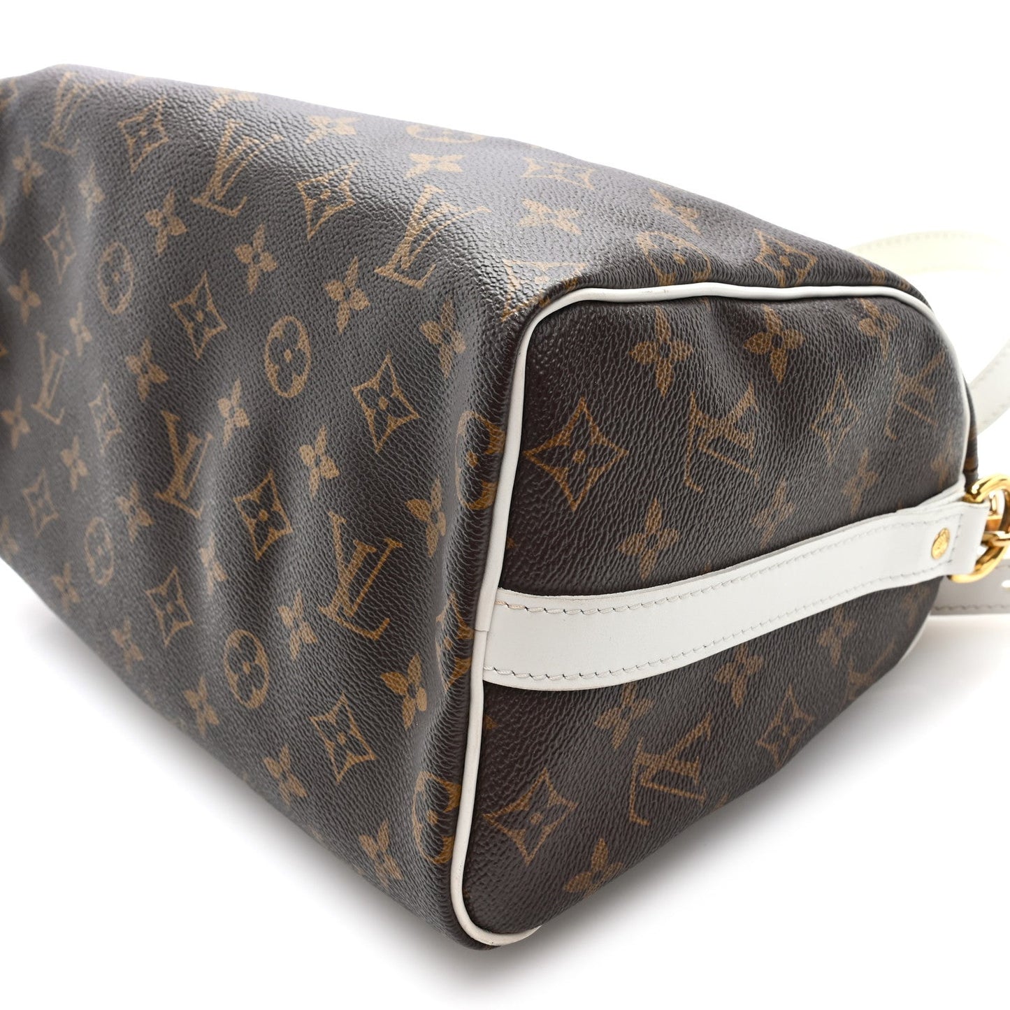 Monogram LV Match Speedy Bandouliere 25 White