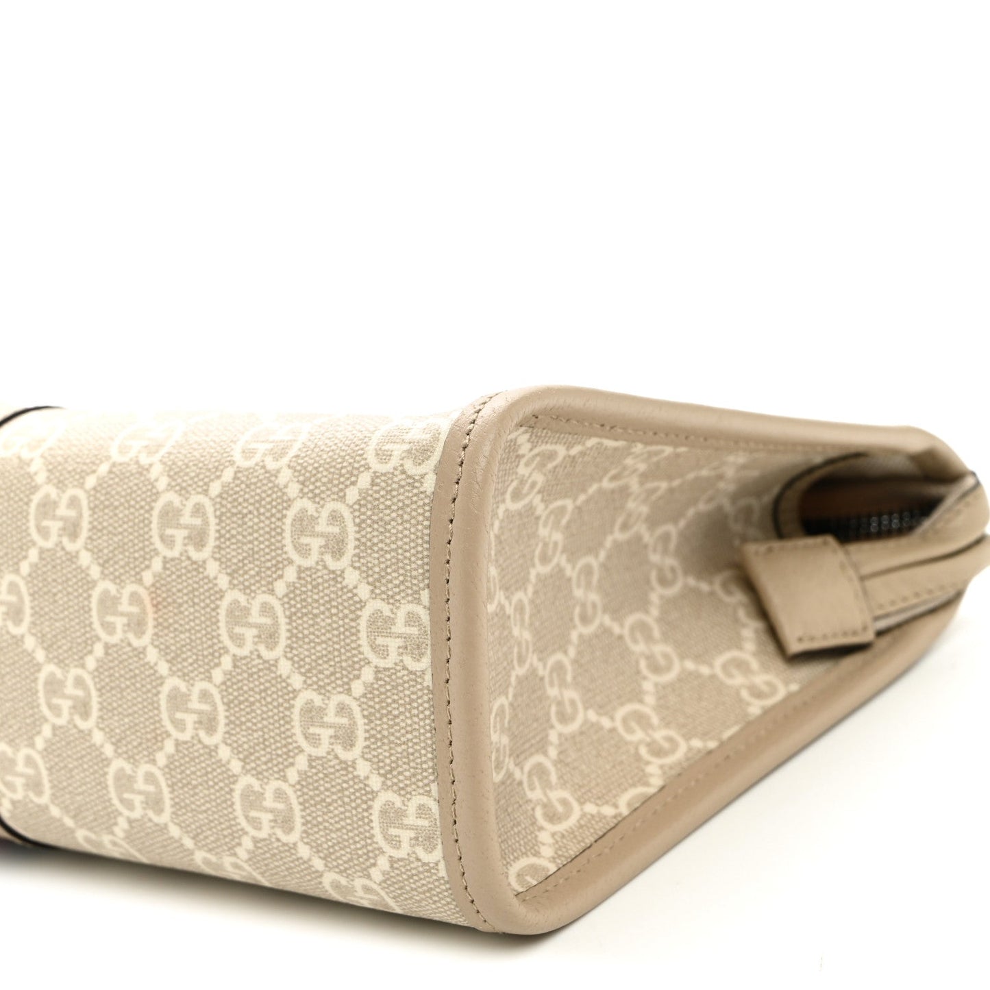 GG Supreme Monogram Web Ophidia GG Toiletry Case Beige Mystic White Oatmeal