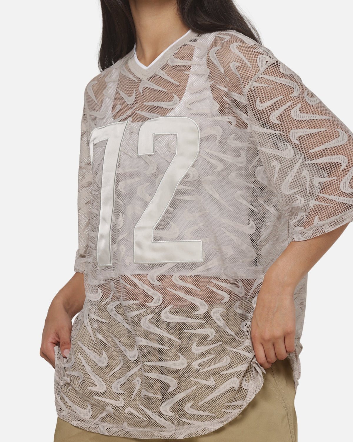 Nike Women's Sportswear Chill Lace Oversized Jersey Beige