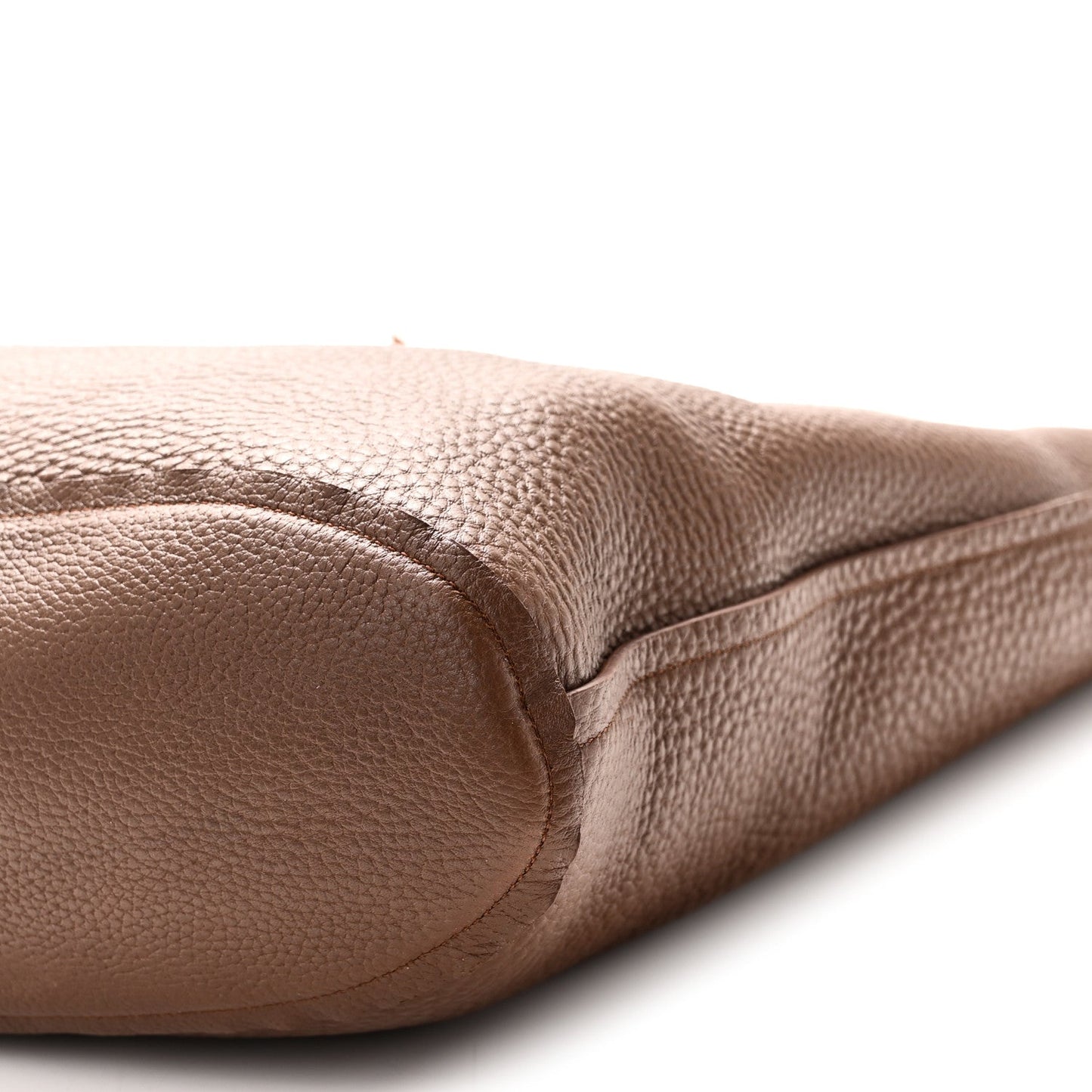 Suede Calfskin Reversible Triomphe Bucket Bag Brown