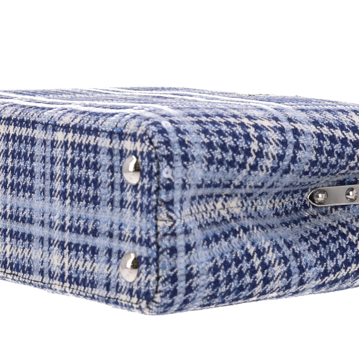 Tweed Sequins Snakeskin Capucines BB Blue