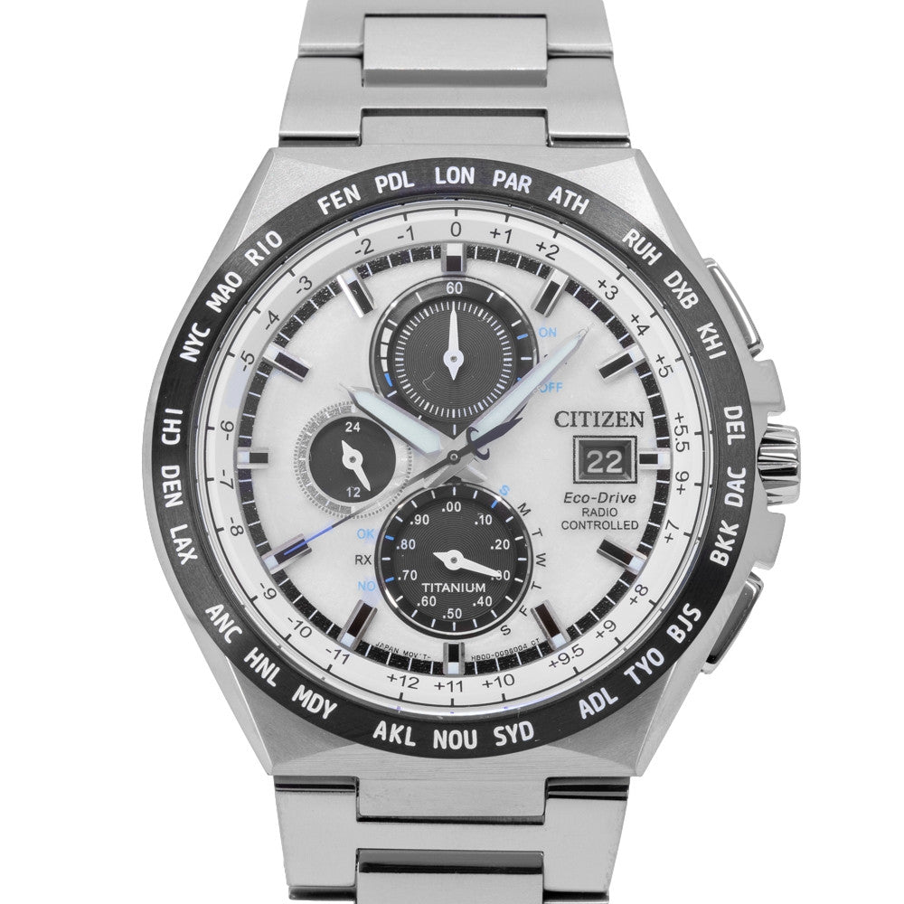 Citizen AT8238-84A Super Titanium Radio Eco-Drive Chrono