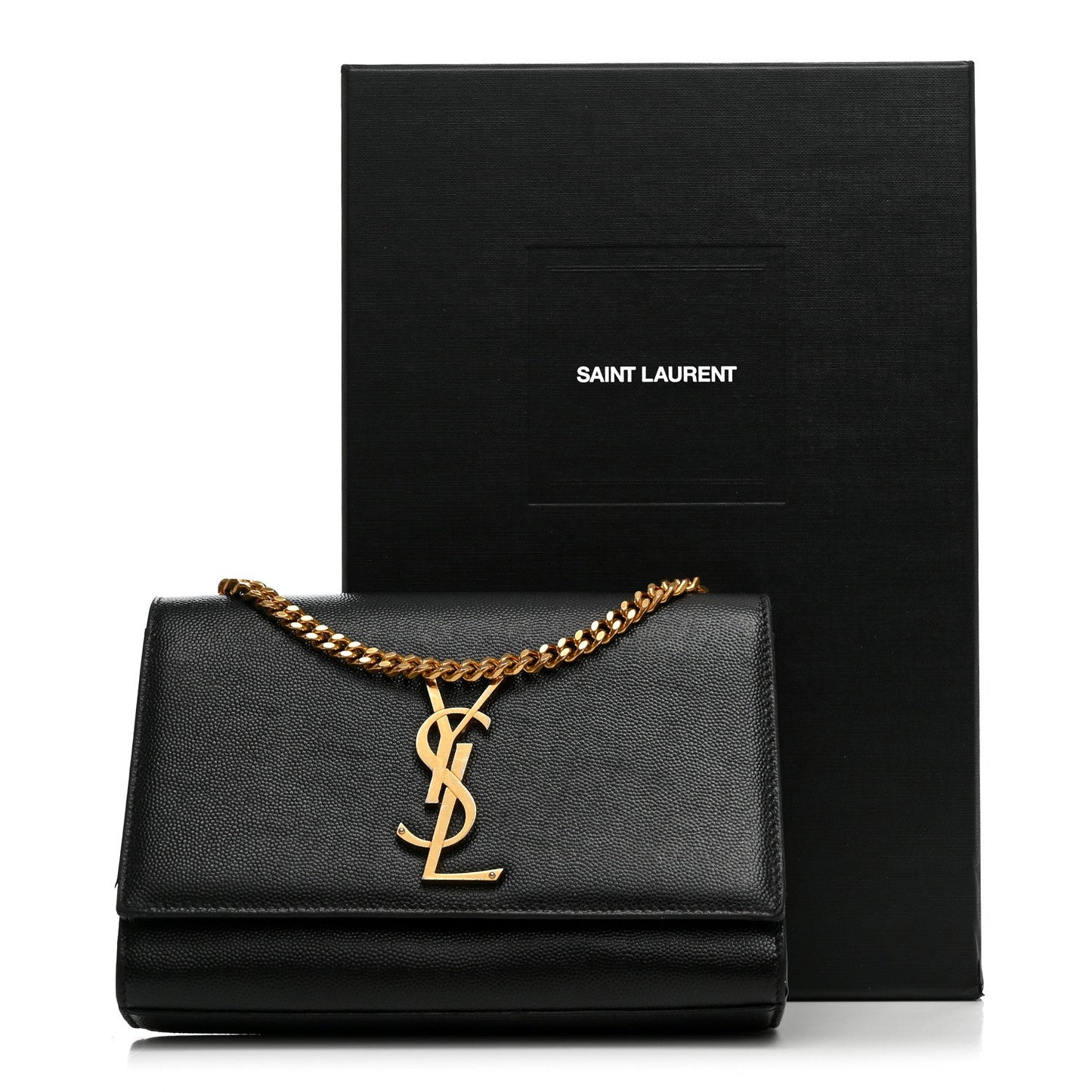 Grain De Poudre Small Monogram Kate Satchel Black