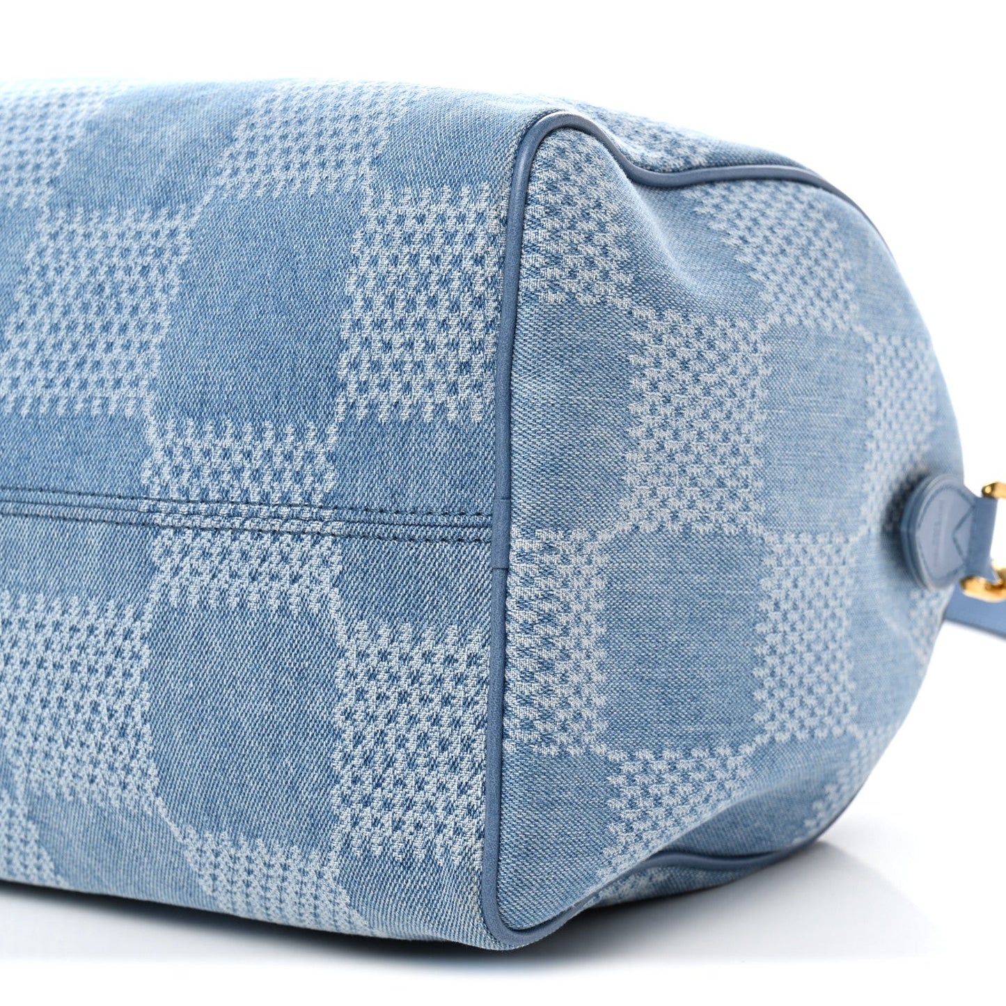 Damier Denim 3D Speedy Bandouliere 30 Denim Blue
