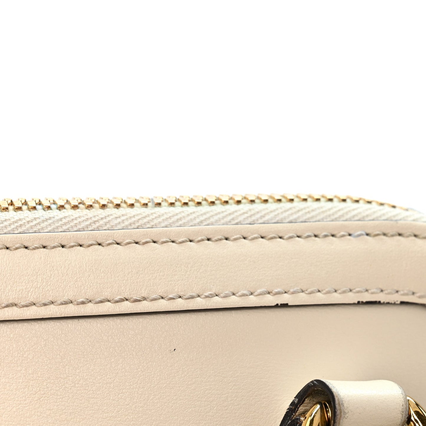 Boarded Plutone Calfskin Mini Horsebit 1955 Top Handle Bag Mystic White