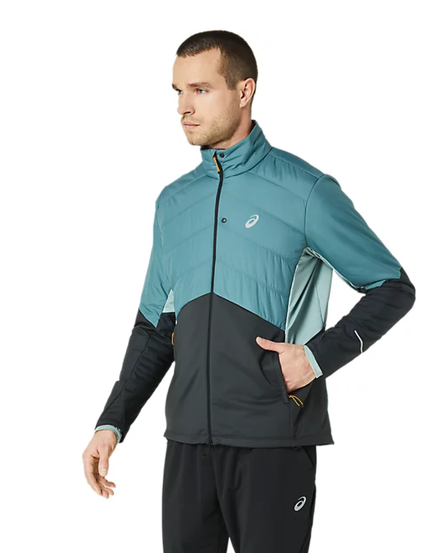 Men's Winter Run Jacket :Foggy Teal