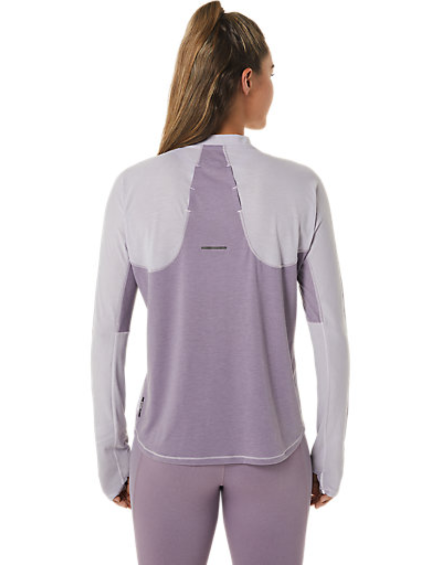 Women's Metarun 1/2 Zip Long Sleeve Top :Grey