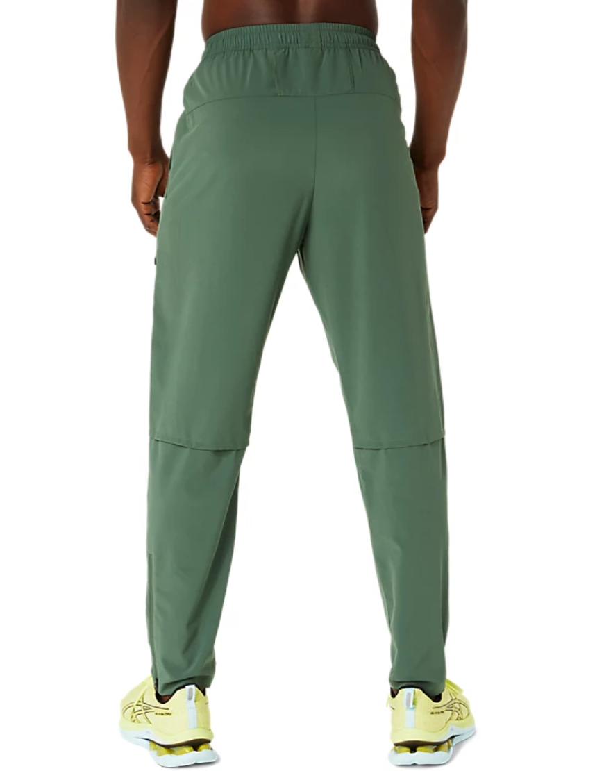 Men's Stretch Woven Zipper Pants :Green
