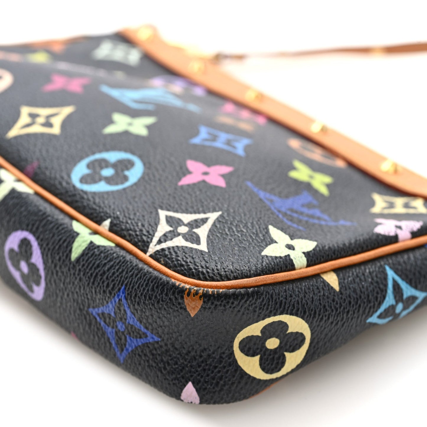 Monogram Multicolor Pochette Accessories Black