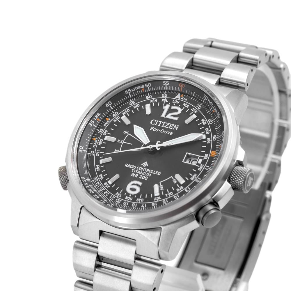 Citizen Men's CB0230-81E Pilot Super Titanium Date Eco-Drive