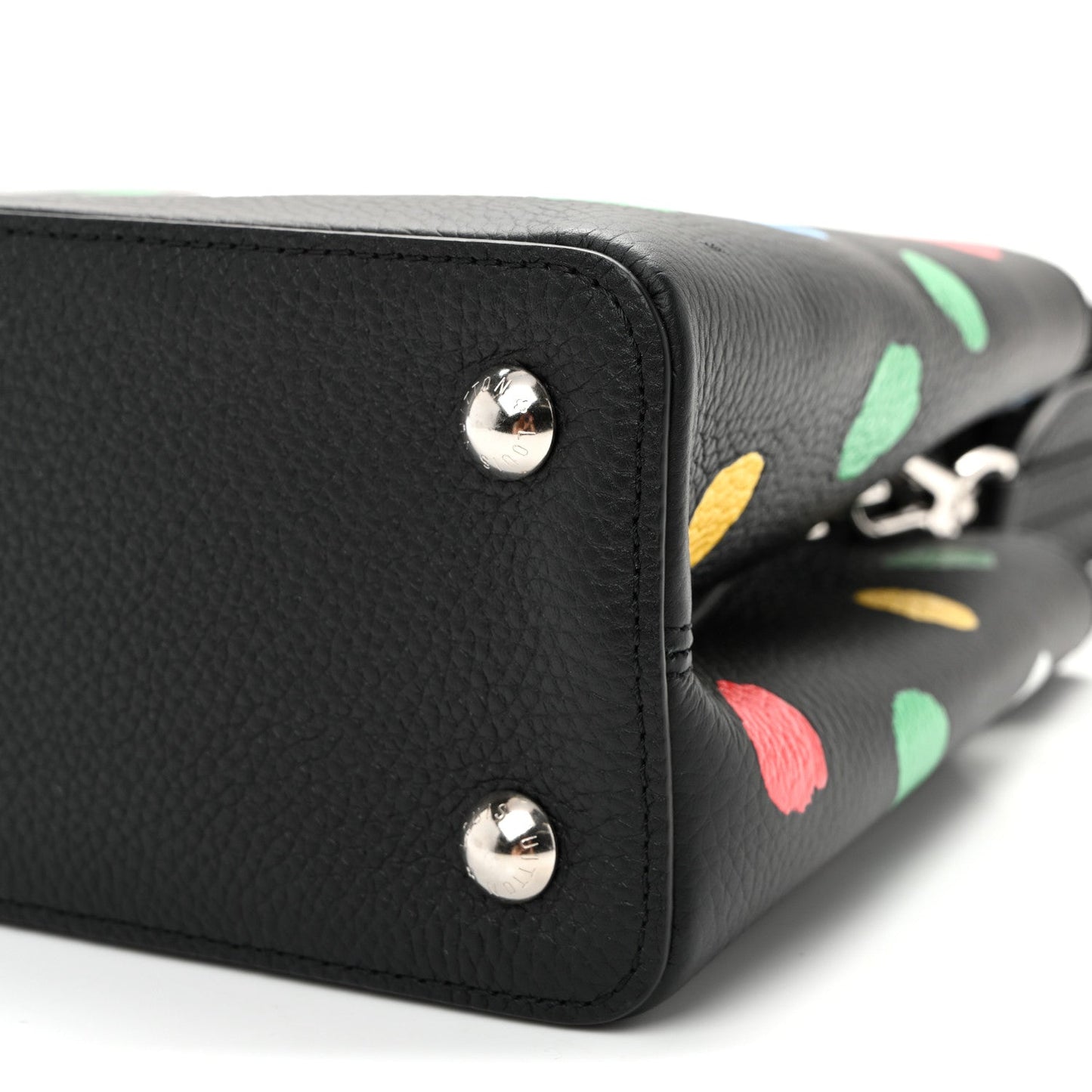 LV X YK Taurillon Capucines MM Black