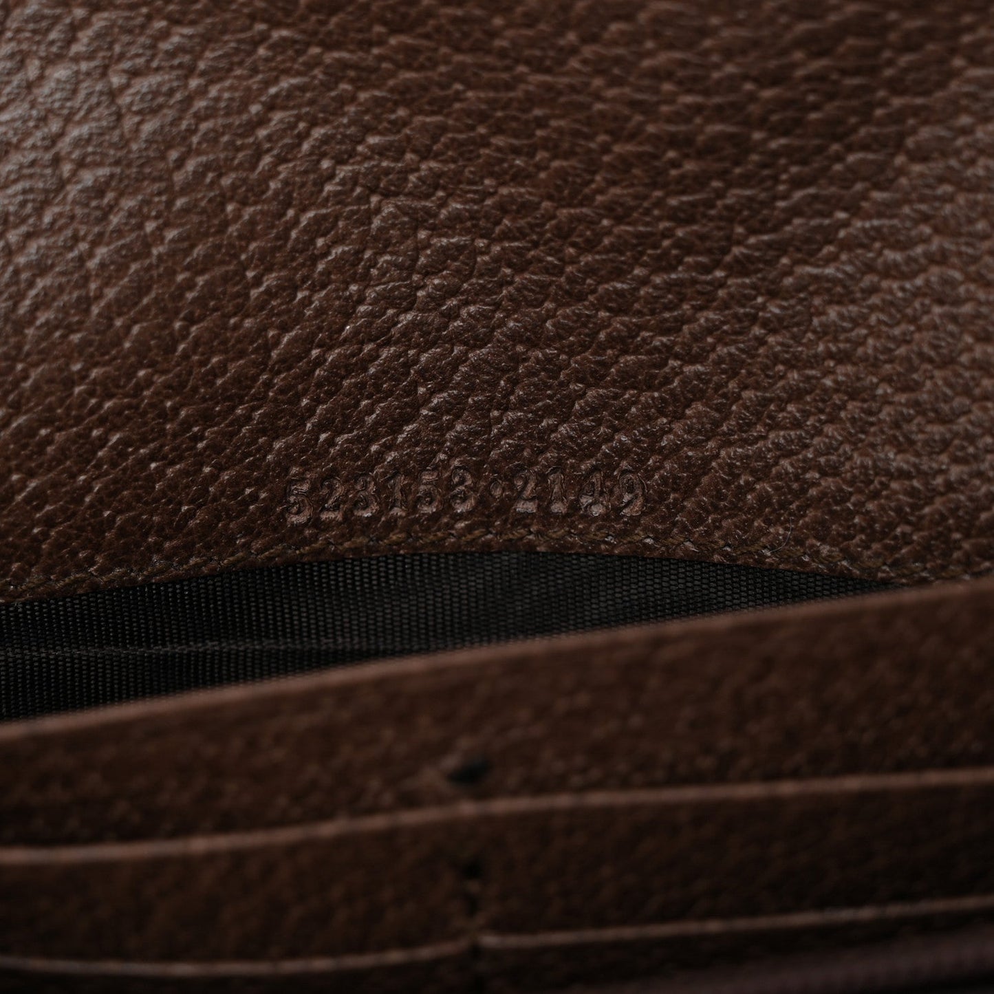 GG Supreme Monogram Web Ophidia Continental Wallet Brown