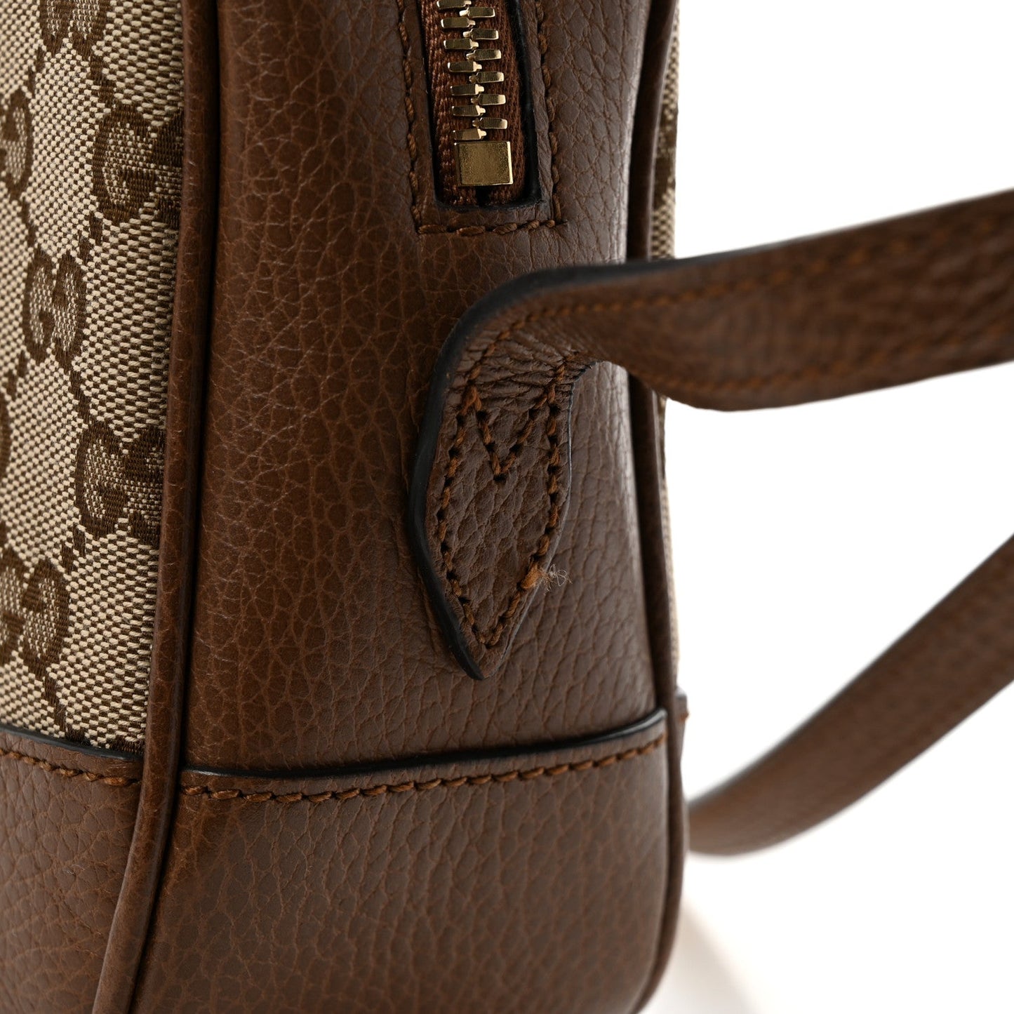 Monogram Mini Bree Messenger Bag Beige Tabacco