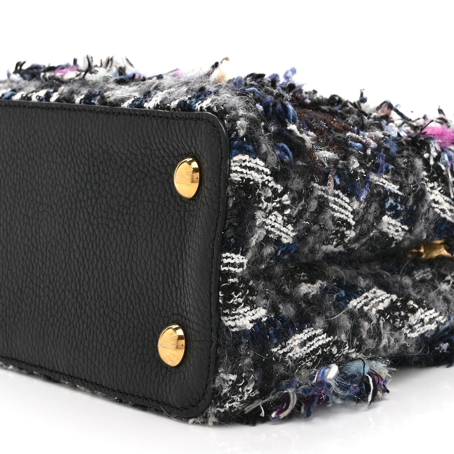Tweed Calfskin Capucines MM Multicolor