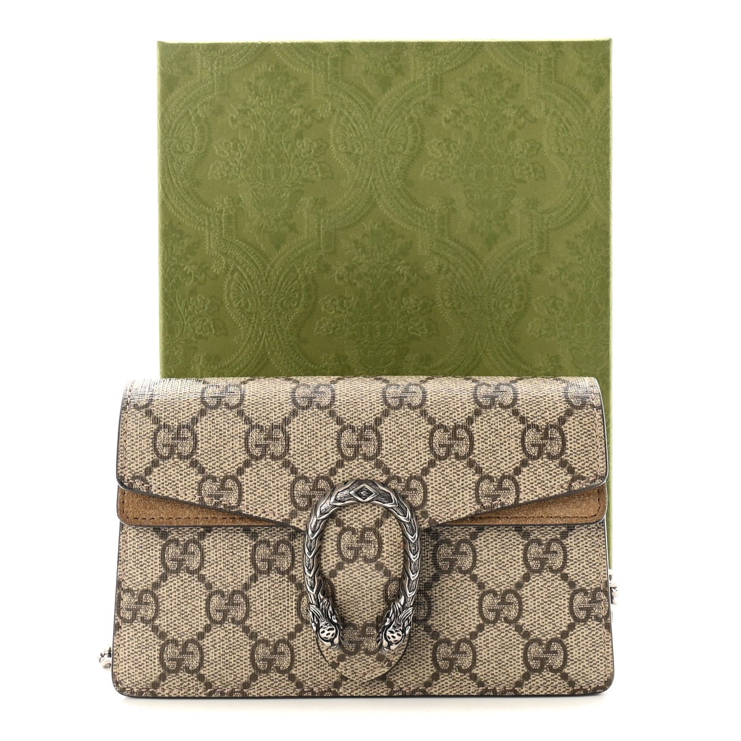 GG Supreme Monogram Super Mini Dionysus Shoulder Bag Taupe