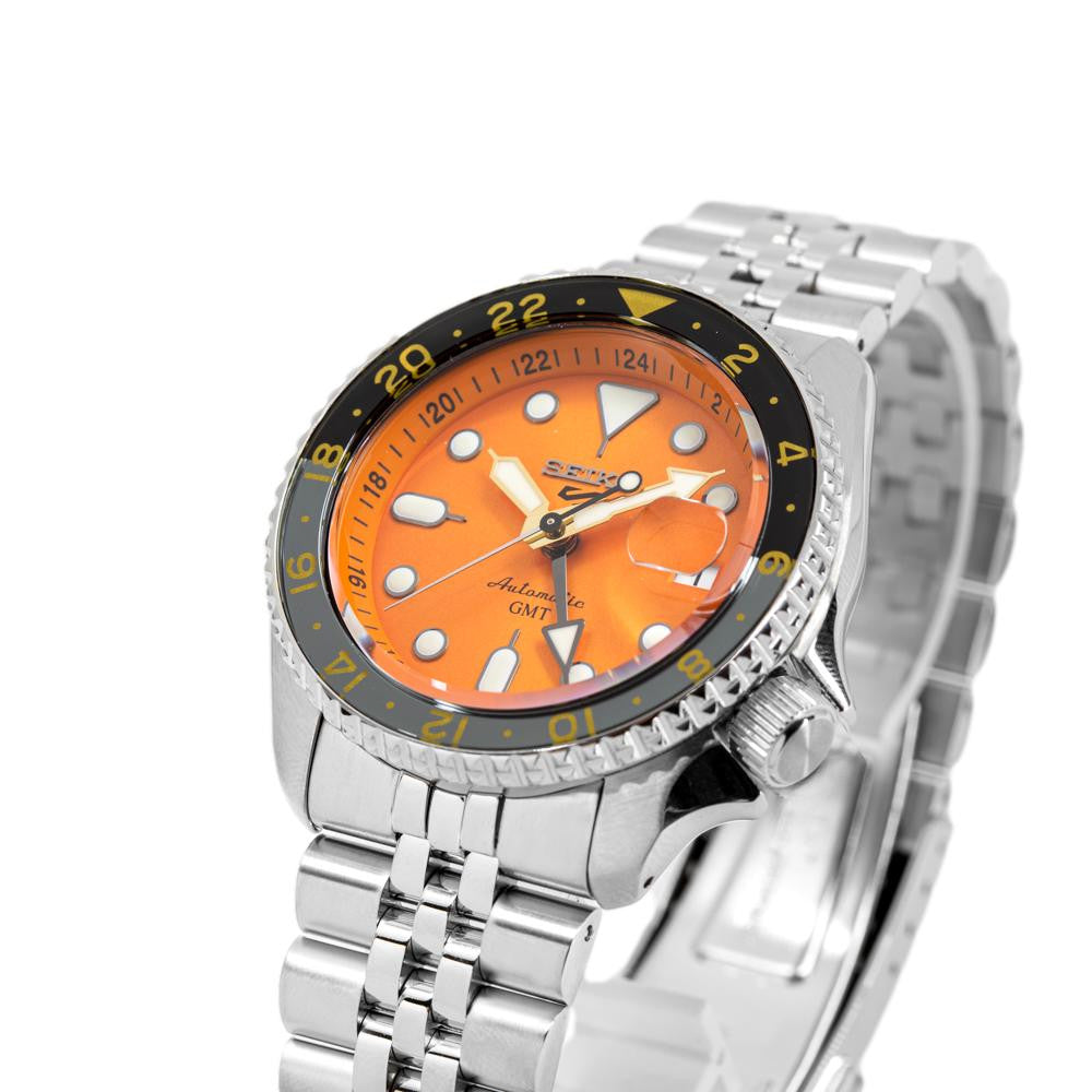 Seiko Men's SSK005K1 Sports Orange Dial GMT Watch