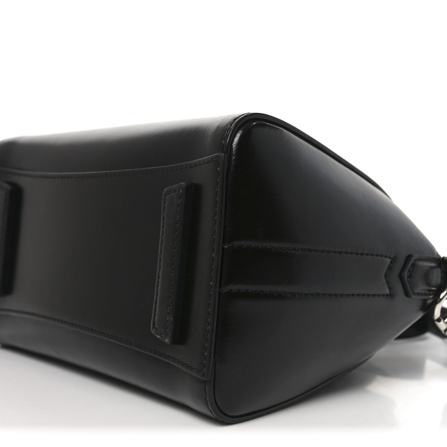 Shiny Lord Calfskin Mini Antigona Black