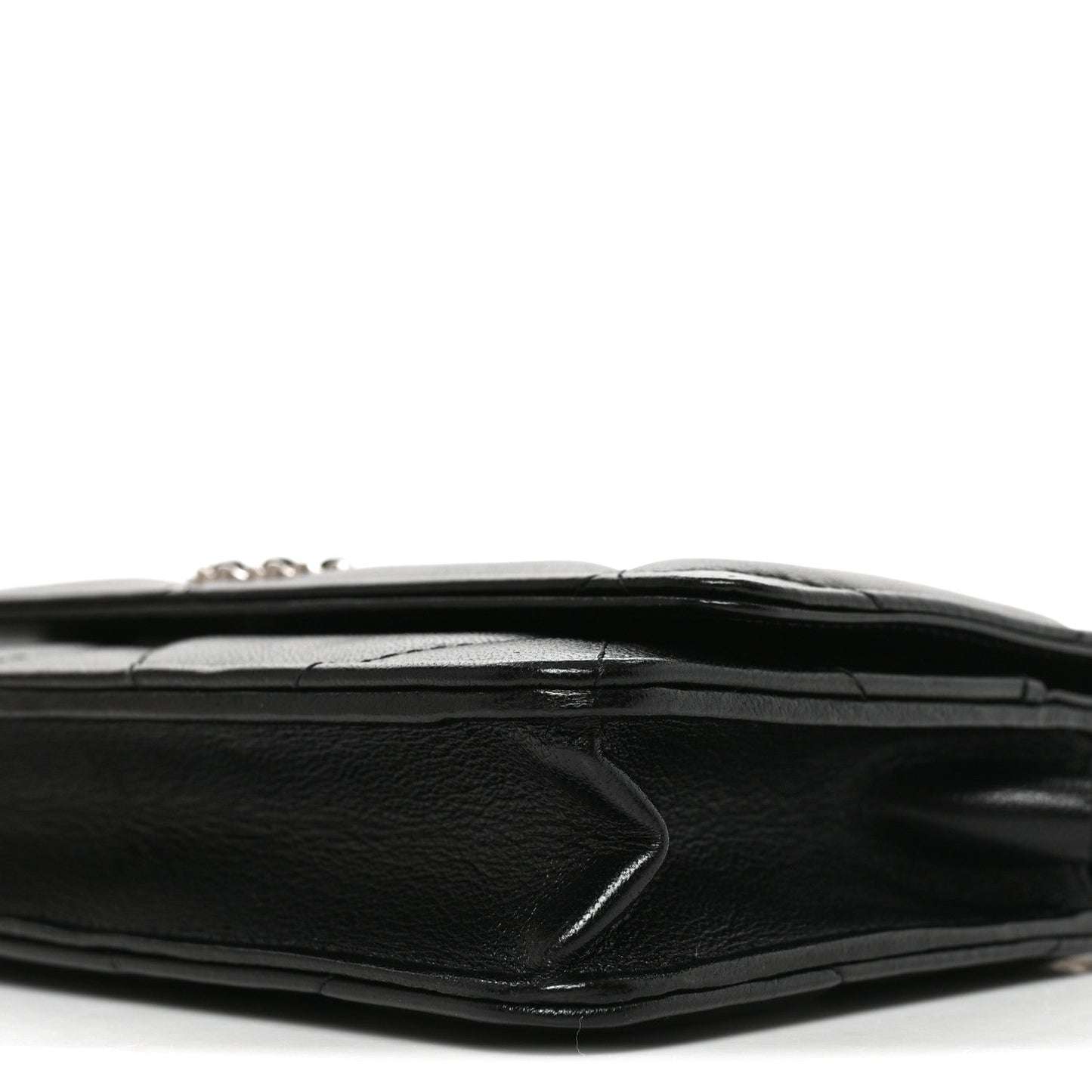 Lambskin Quilted Chanel 19 Wallet On Chain WOC Black