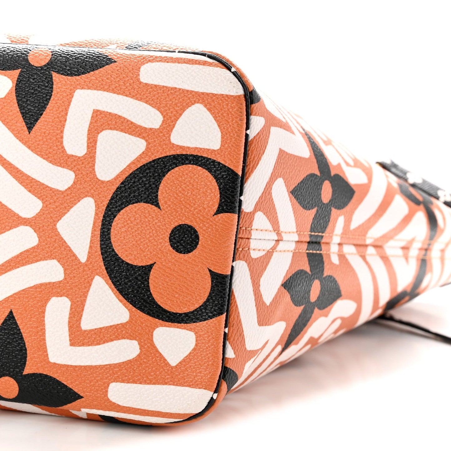 Monogram Giant Crafty Neverfull MM Creme Caramel