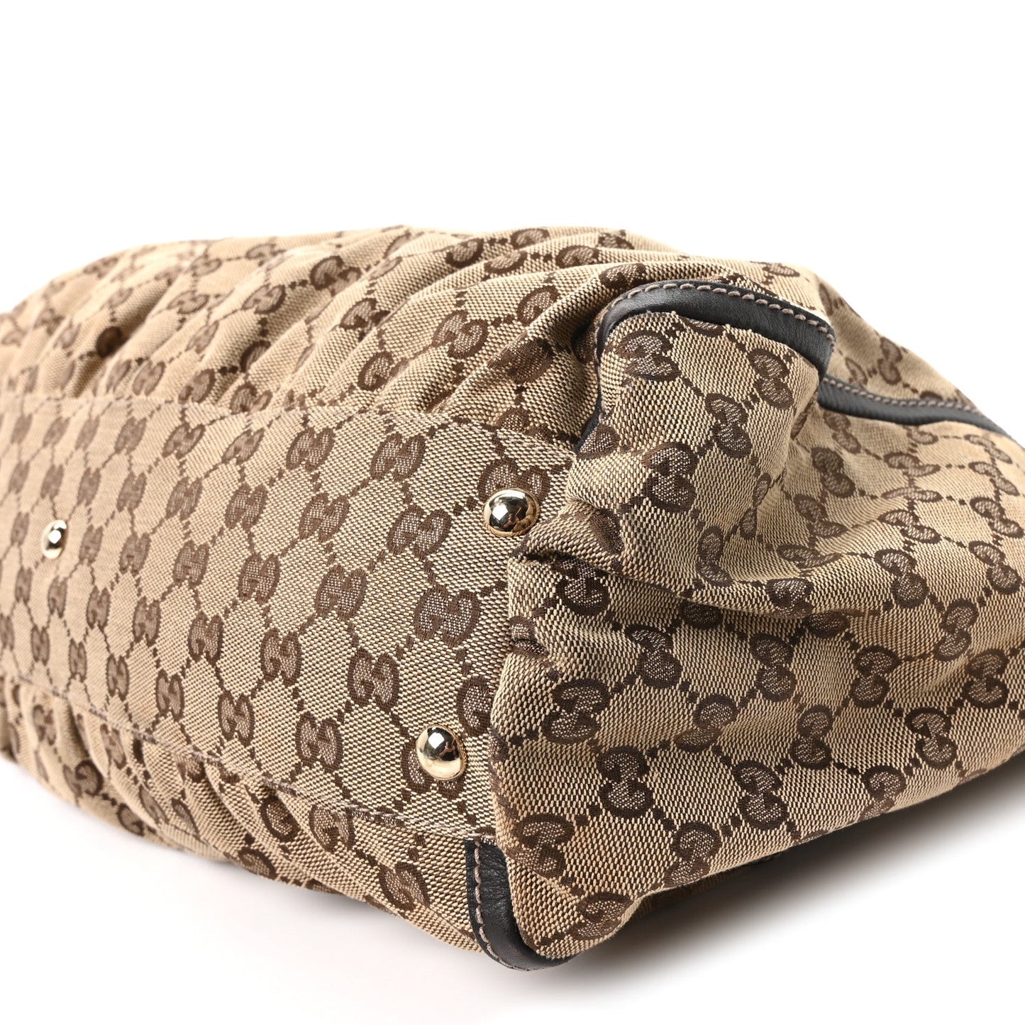 Monogram D Gold Tote Dark Brown