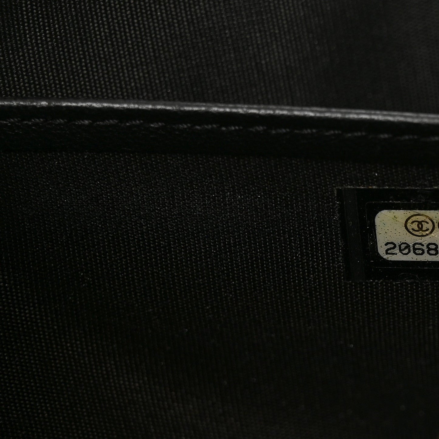 Glazed Calfskin Quilted Small Coco Boy Zip Around Wallet Black