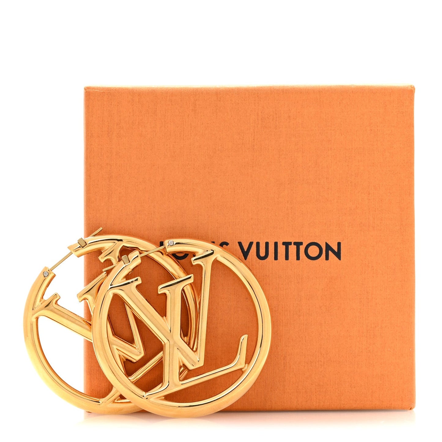 Metal Louise Hoop Earrings Gold Gold