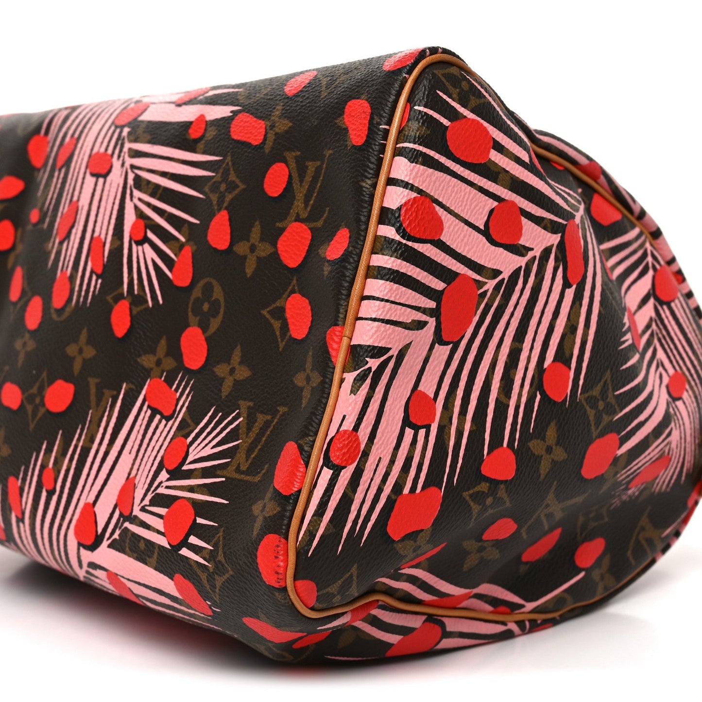 Monogram Jungle Dots Speedy 30 Sugar Pink Poppy