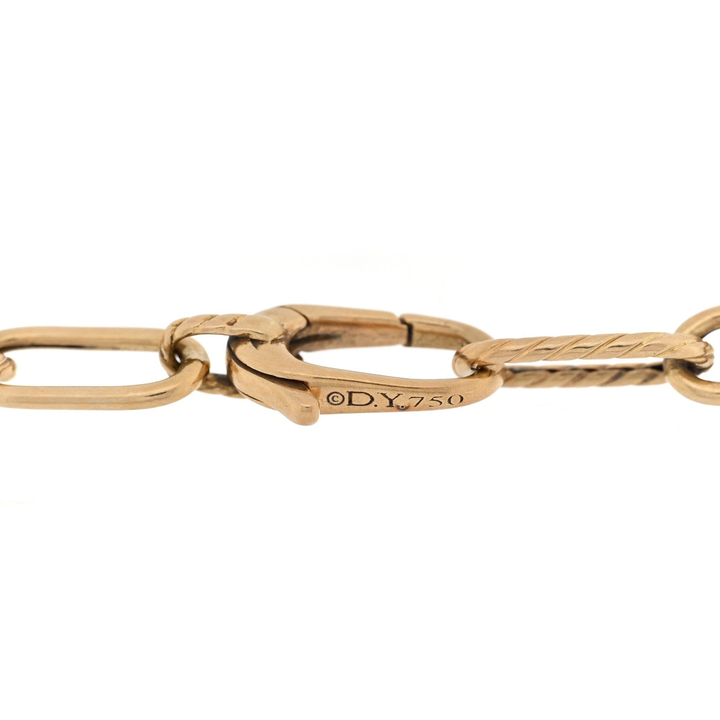 18K Yellow Gold 4mm Madison Classic Chain Bracelet