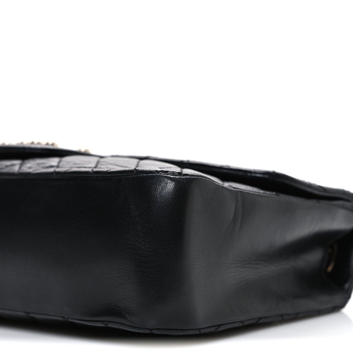 Lambskin Medium Westminster Pearl Flap Black