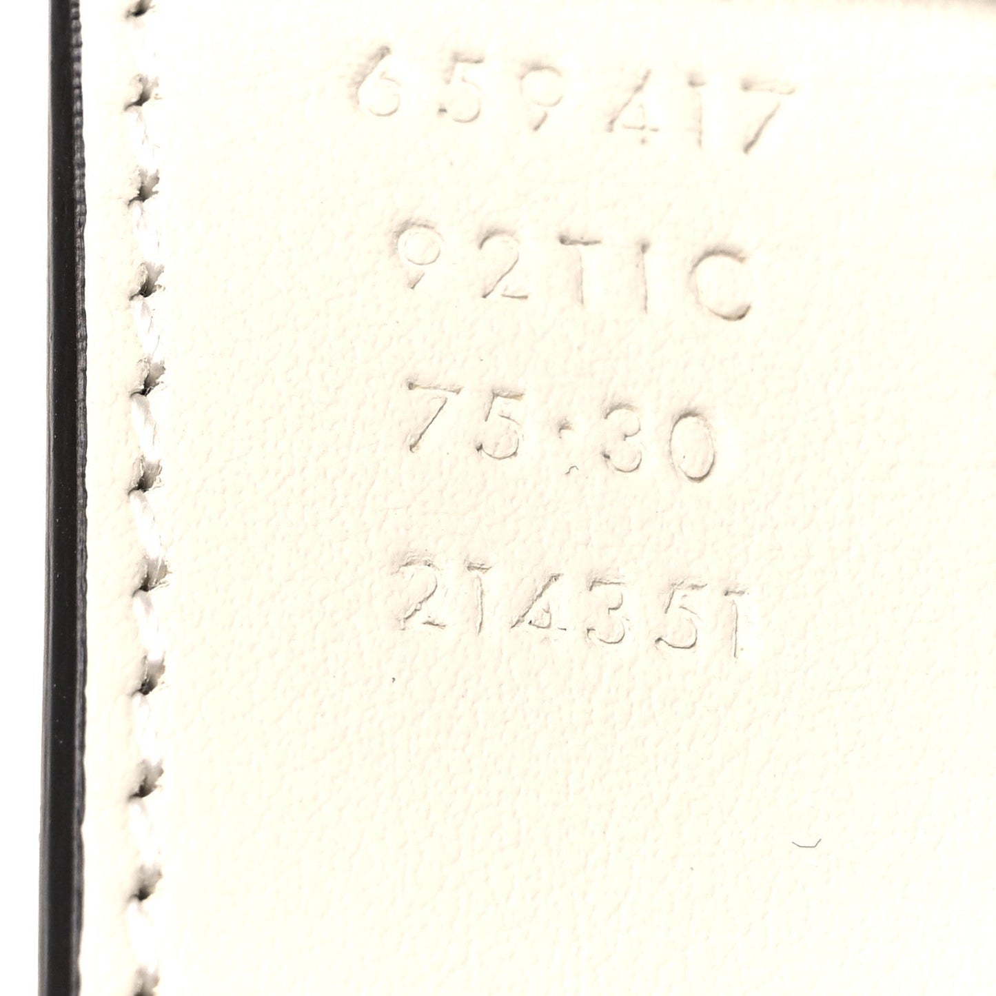 GG Supreme Monogram Plutone Calfskin Double G Reversible 30mm Belt 75 30 Beige Ebony Mystic White