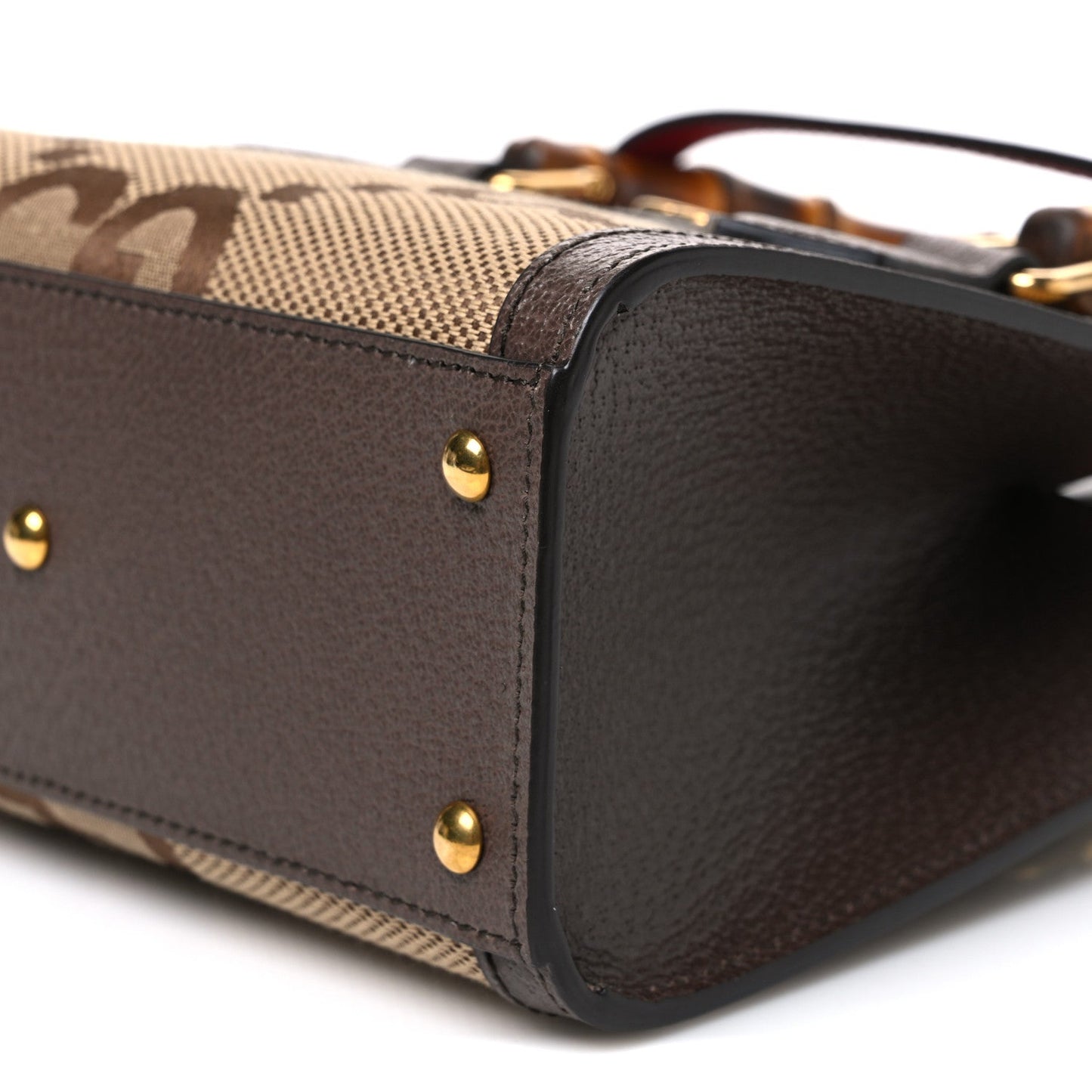 Monogram Jumbo GG Textured Dollar Calfskin Mini Diana Tote Bag Camel Ebony New Acero Pomegranate Red