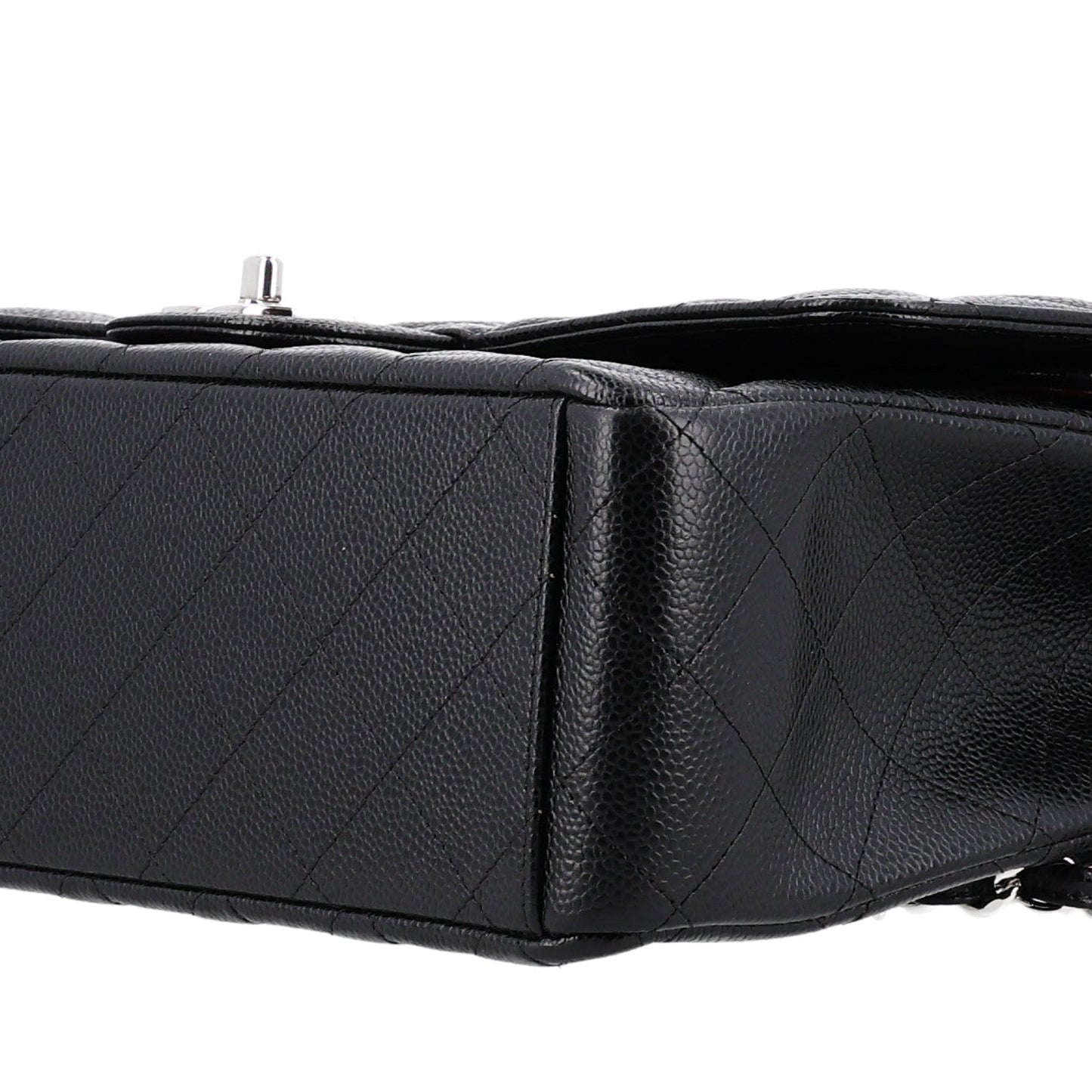 Caviar Quilted Maxi Double Flap Black