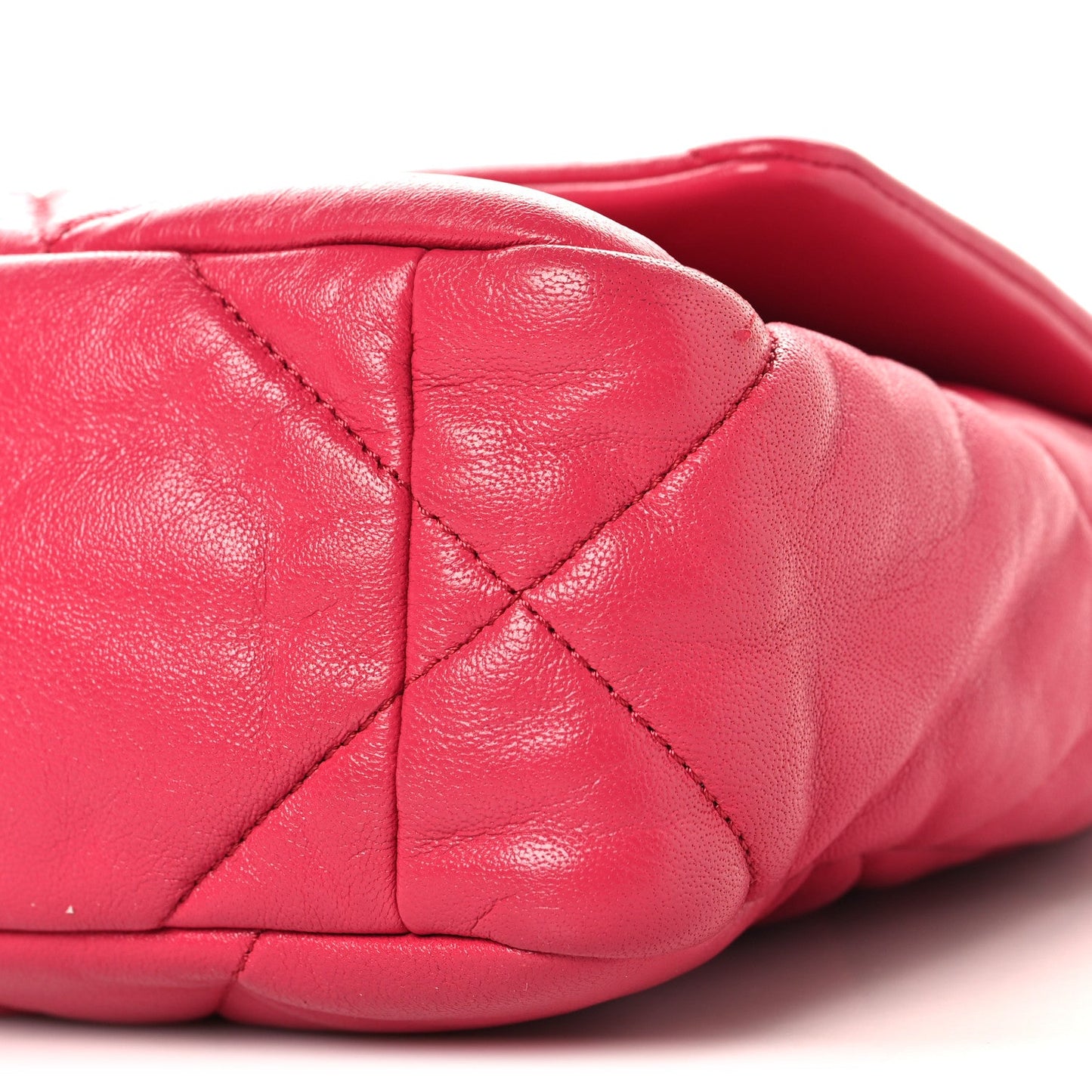 Lambskin Quilted Medium Chanel 19 Flap Dark Pink