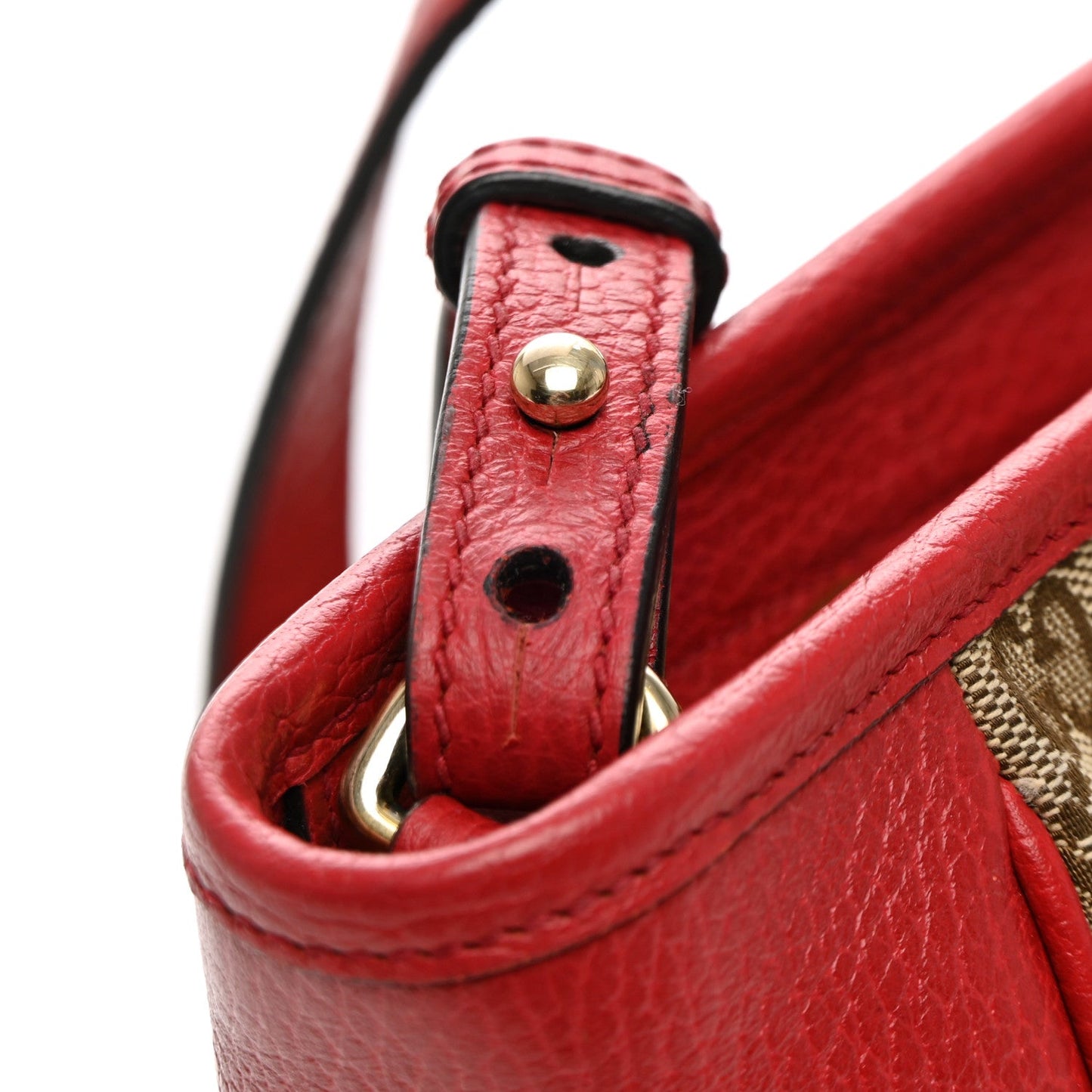 Monogram Small Bree Tote Red