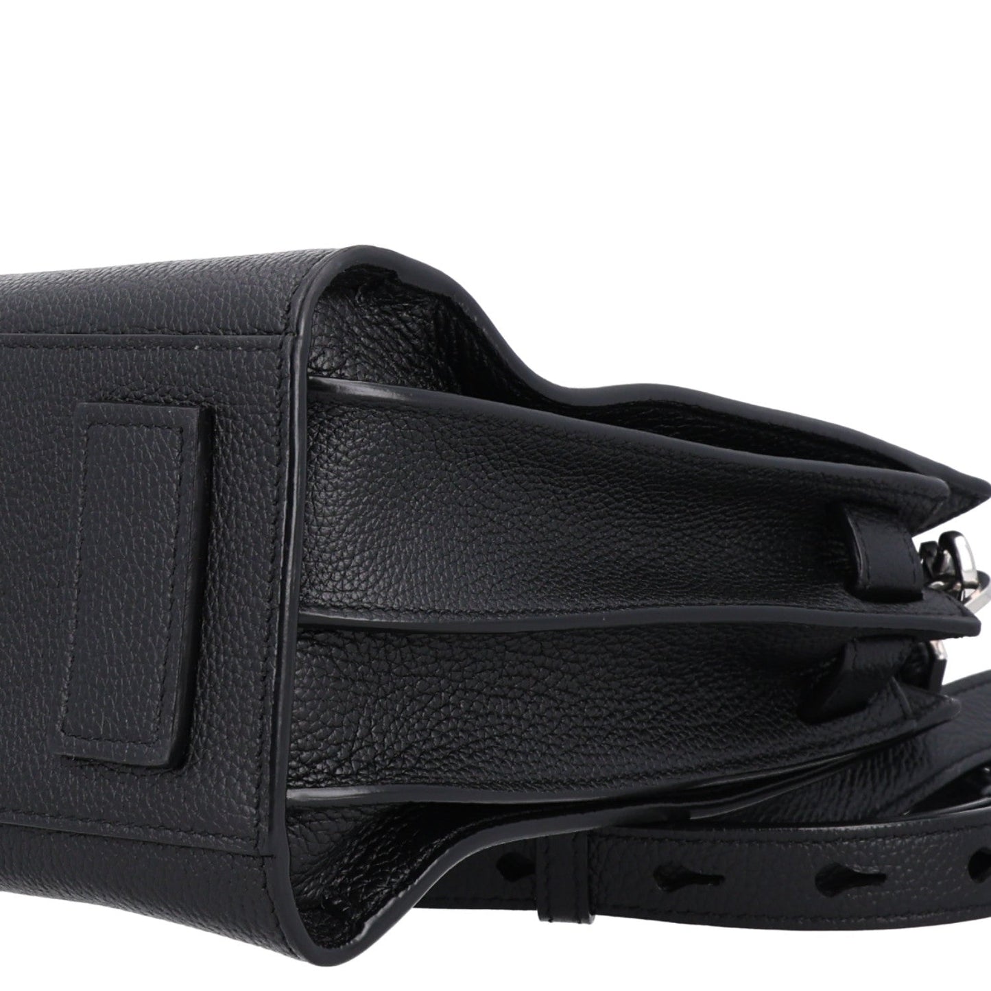 Grained Calfskin Baby Sac De Jour Souple Black