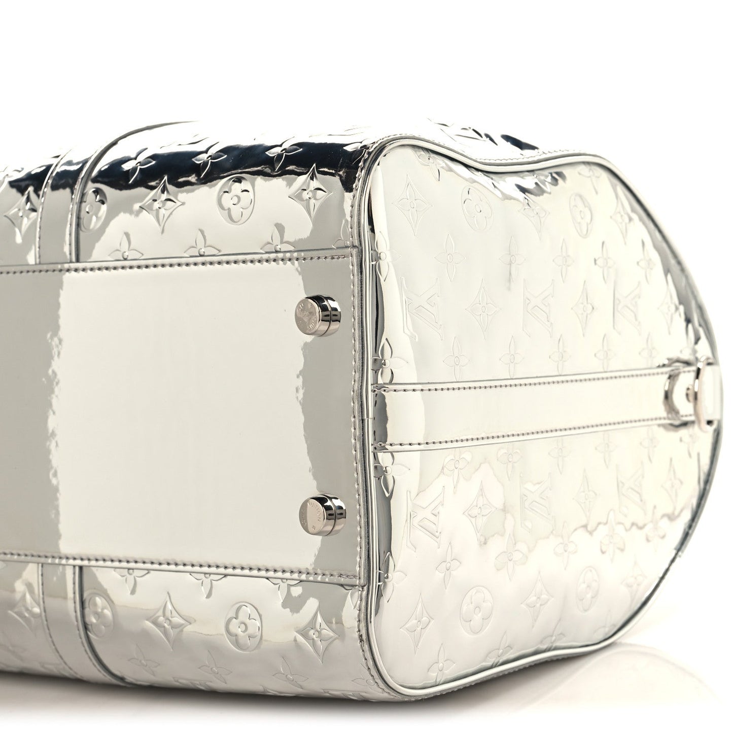 Monogram Mirror Keepall Bandouliere 45 Silver
