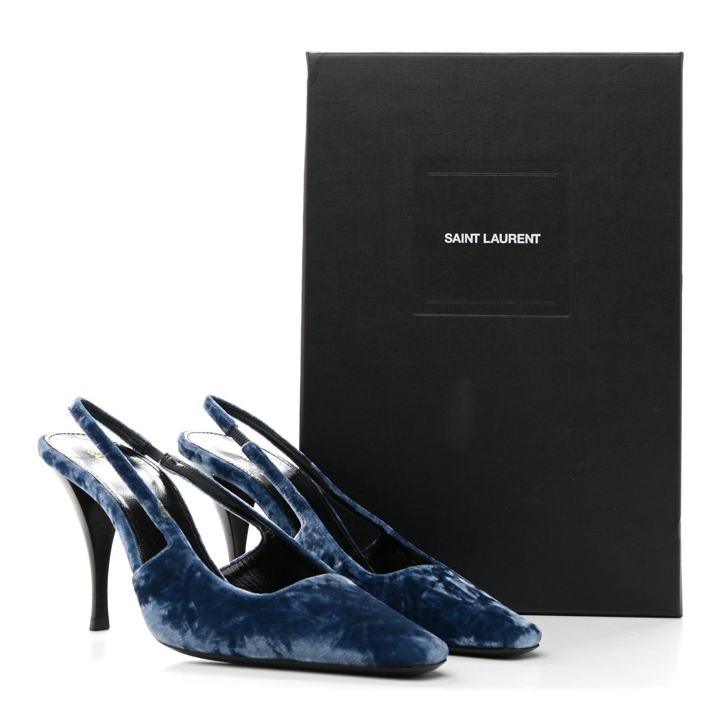 Velvet Tom 90 Dream Slingback Pumps 37.5 Denim