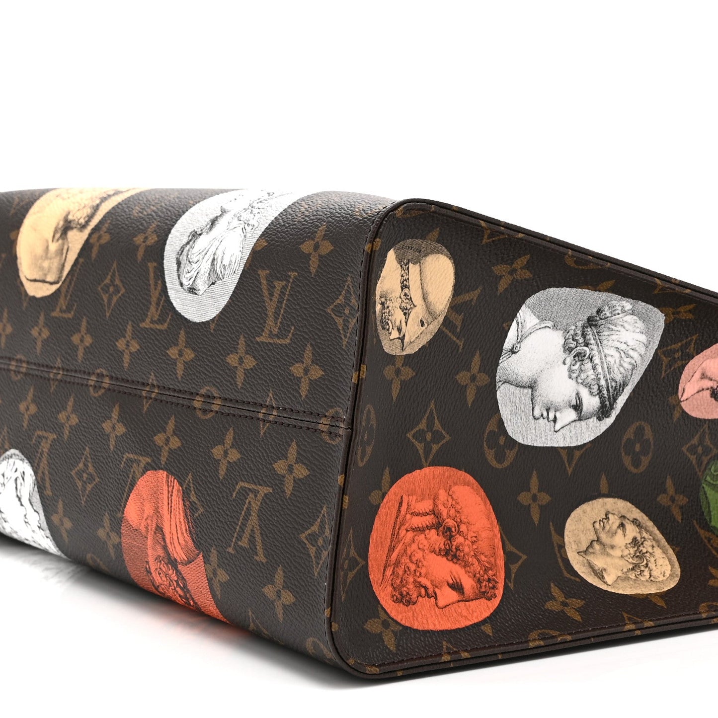 X FORNASETTI Monogram Cameo Onthego MM