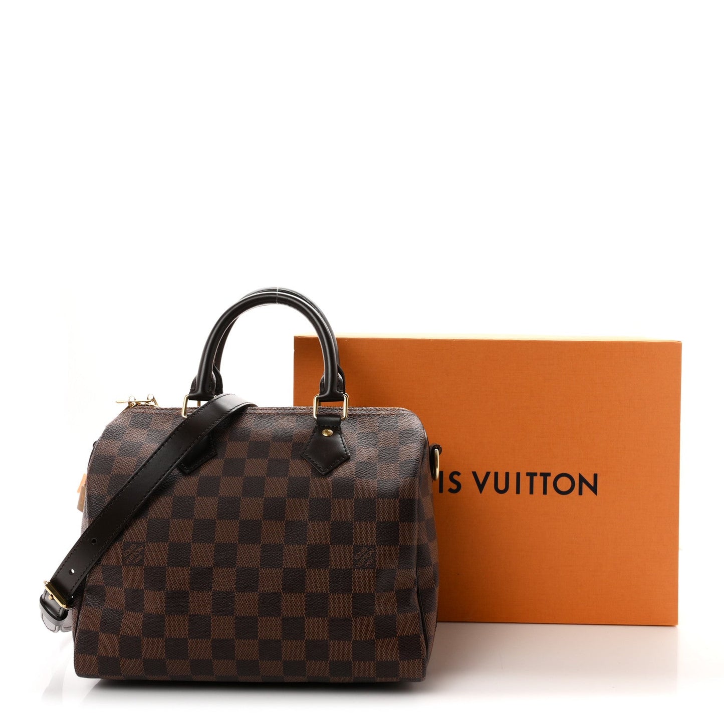Damier Ebene Speedy Bandouliere 25