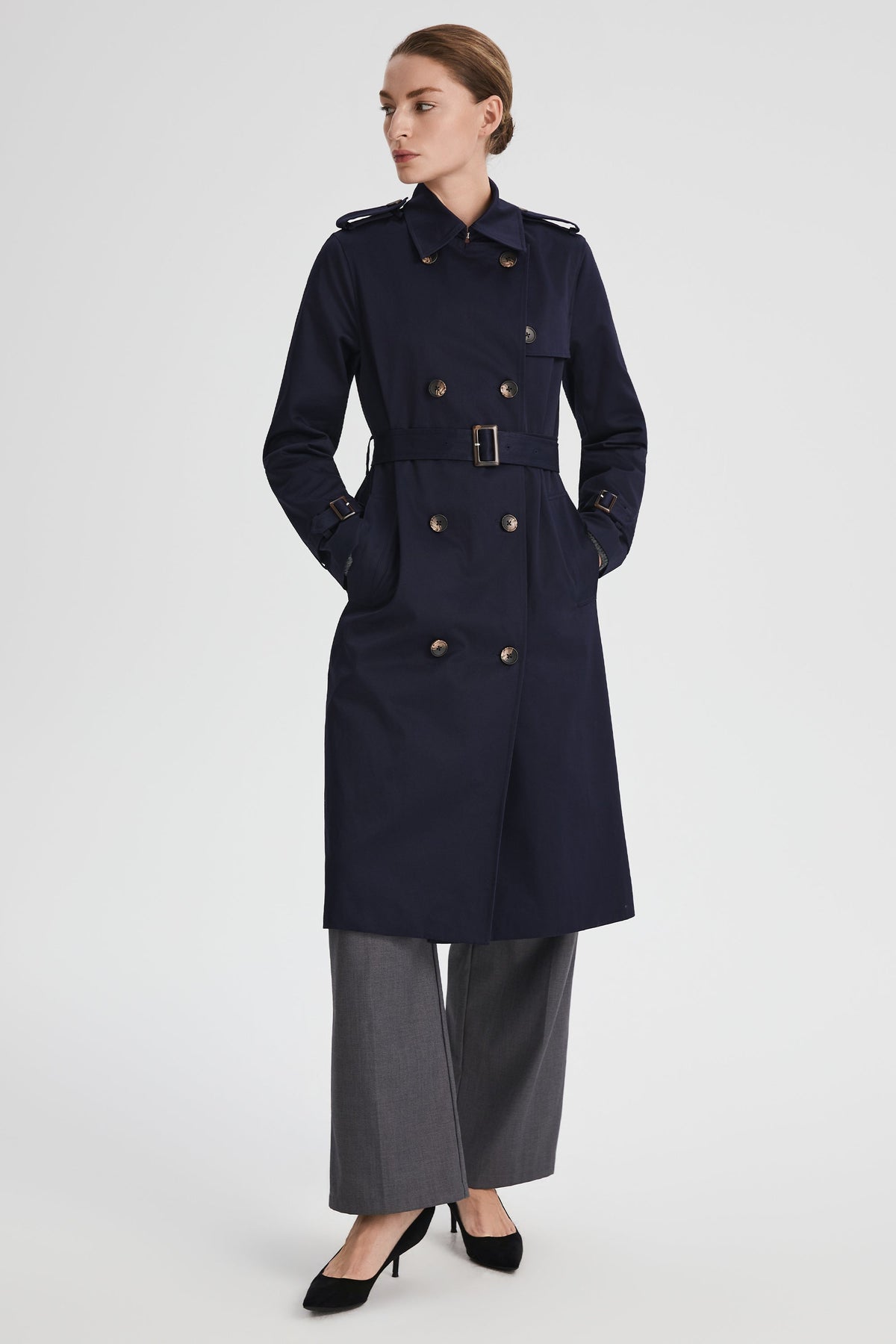 Long Classic Trench Coat