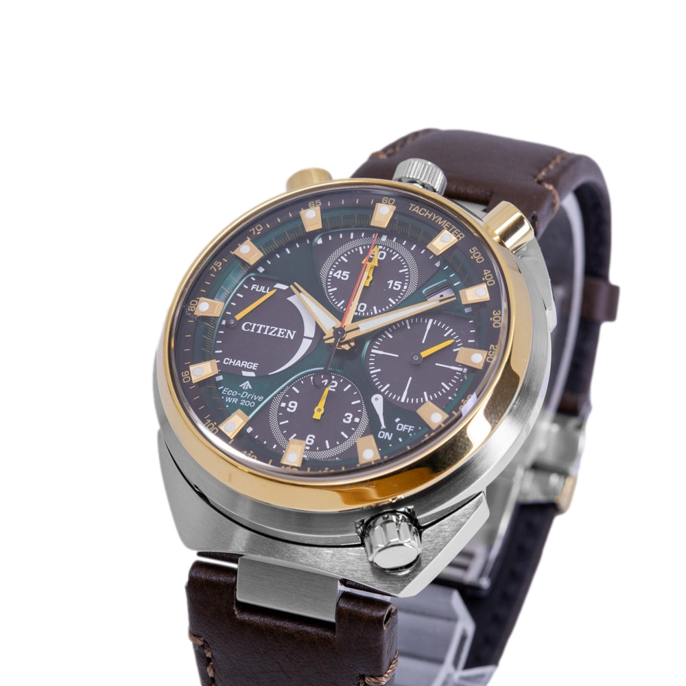 Citizen Bullhead AV0104-06W Promaster Quartz Tsuno Chrono Racer Men's Watch Limited Edition