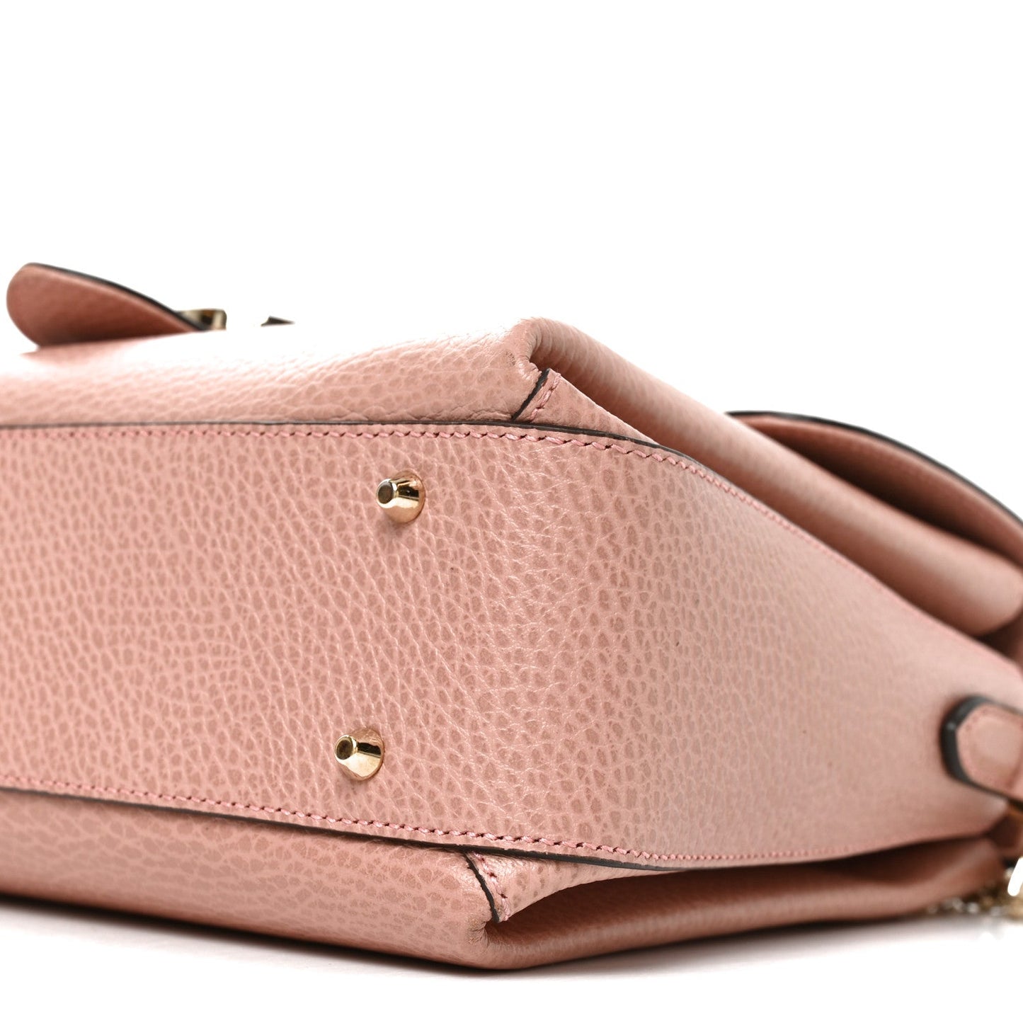 Dollar Calfskin Interlocking G Top Handle Shoulder Bag Soft Pink
