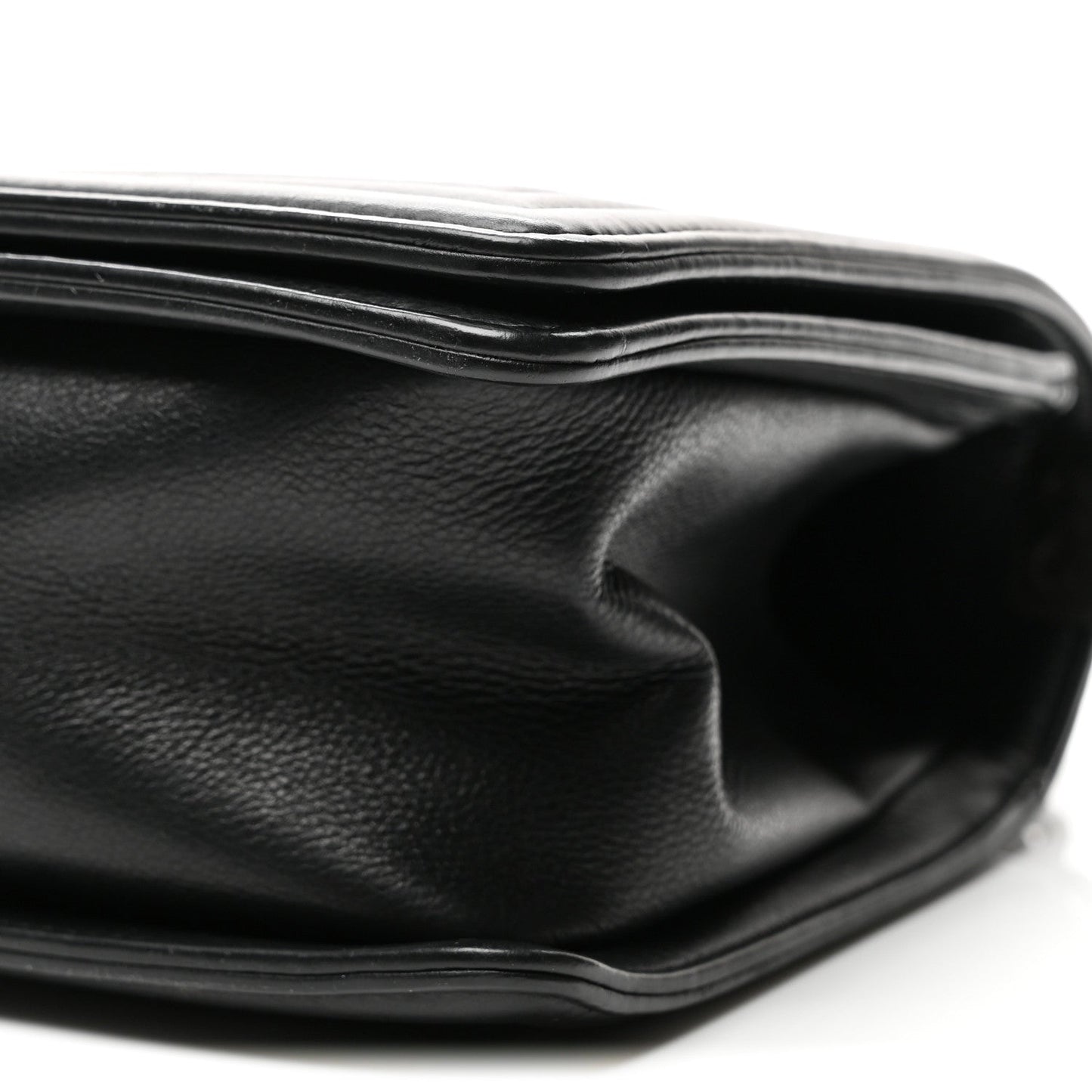 Calfskin Quilted Medium Boy Flap Black