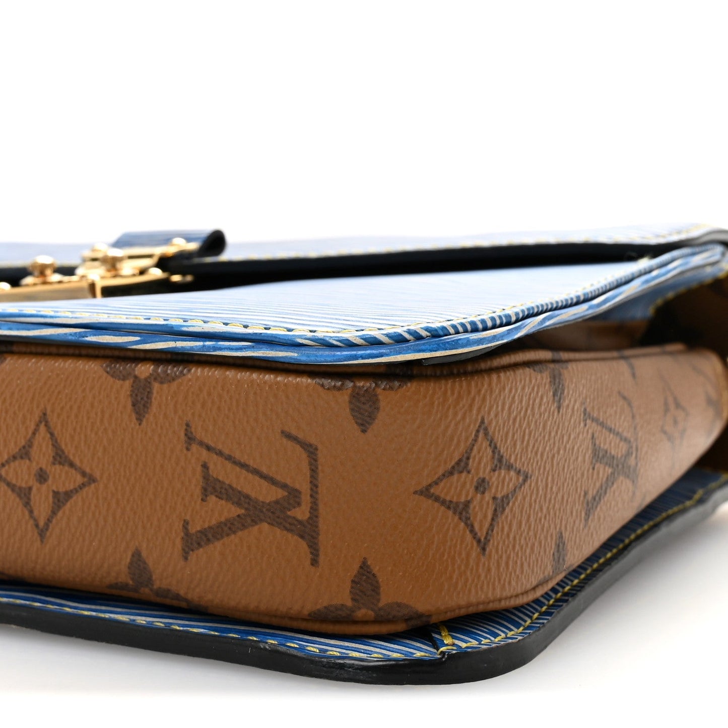 Epi Reverse Monogram Pochette Metis Denim Light
