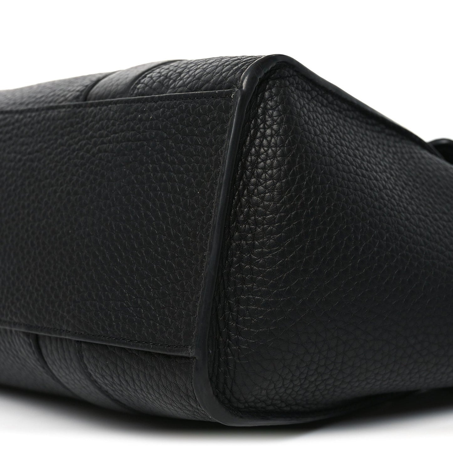 Heavy Grain Small Soft Bayswater Satchel Black